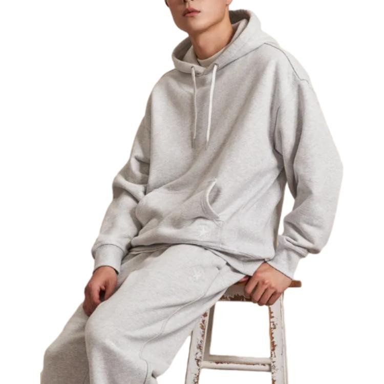 Converse Gold Standard Hoodie 'Light Gret Heather' 10025917-A02 - 3