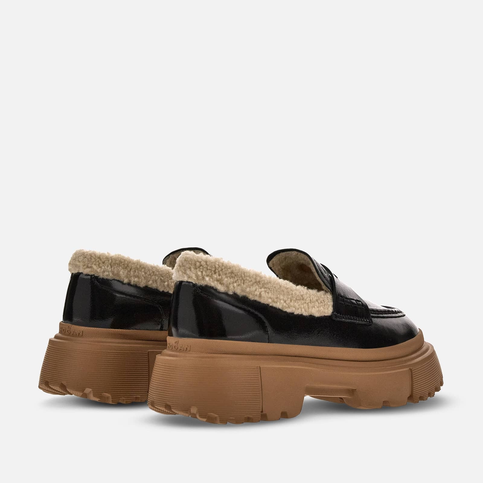 Loafers Hogan H629 Beige Black - 3