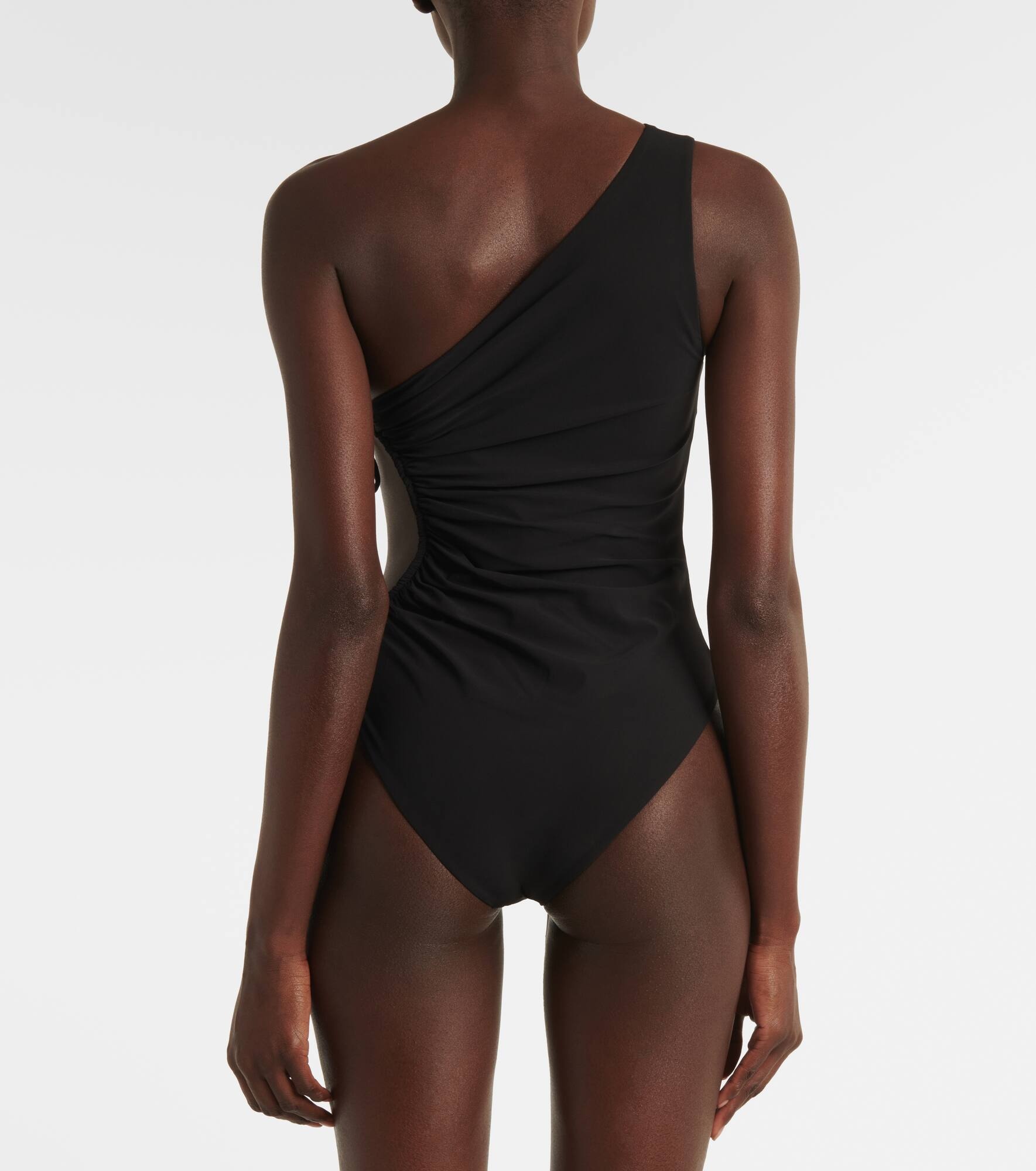 Gathered one-shoulder swimsuit - 3