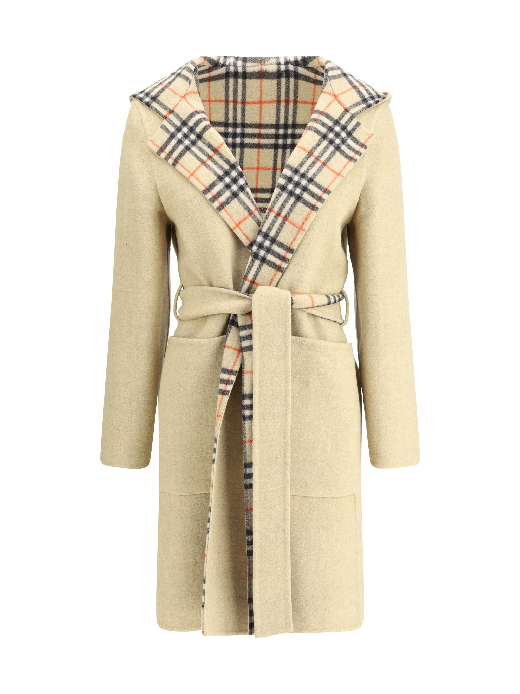 Burberry Women Reversible Wool Robe Coat - 1