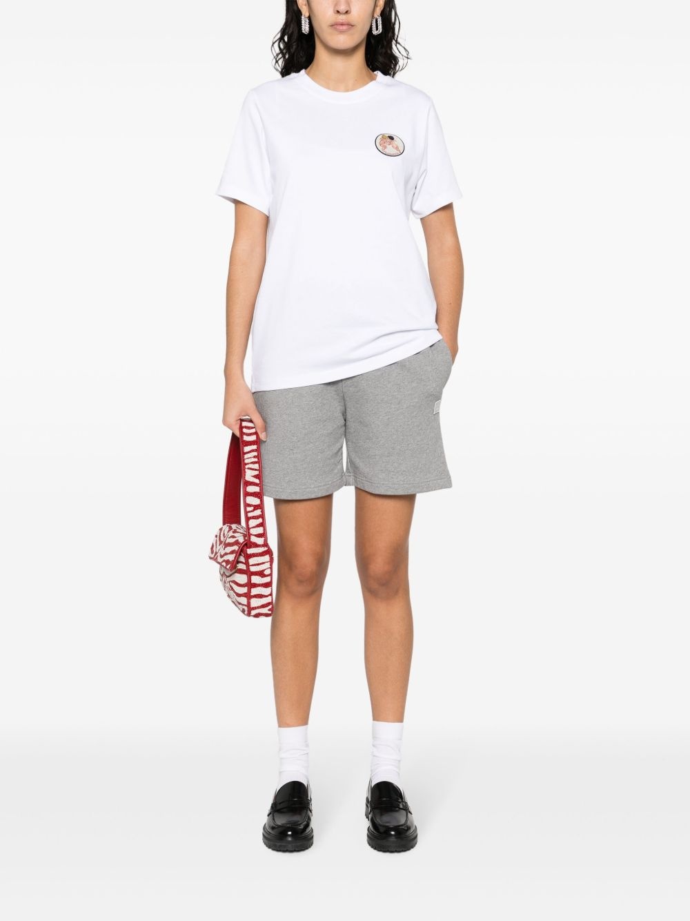 logo-appliqué cotton T-shirt - 2