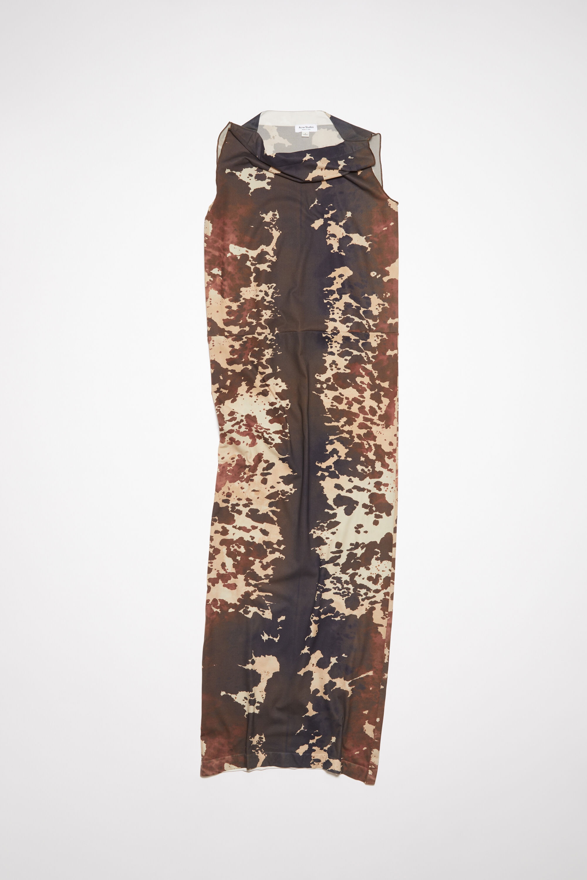 Cow print seamless dress - Almond brown - 1