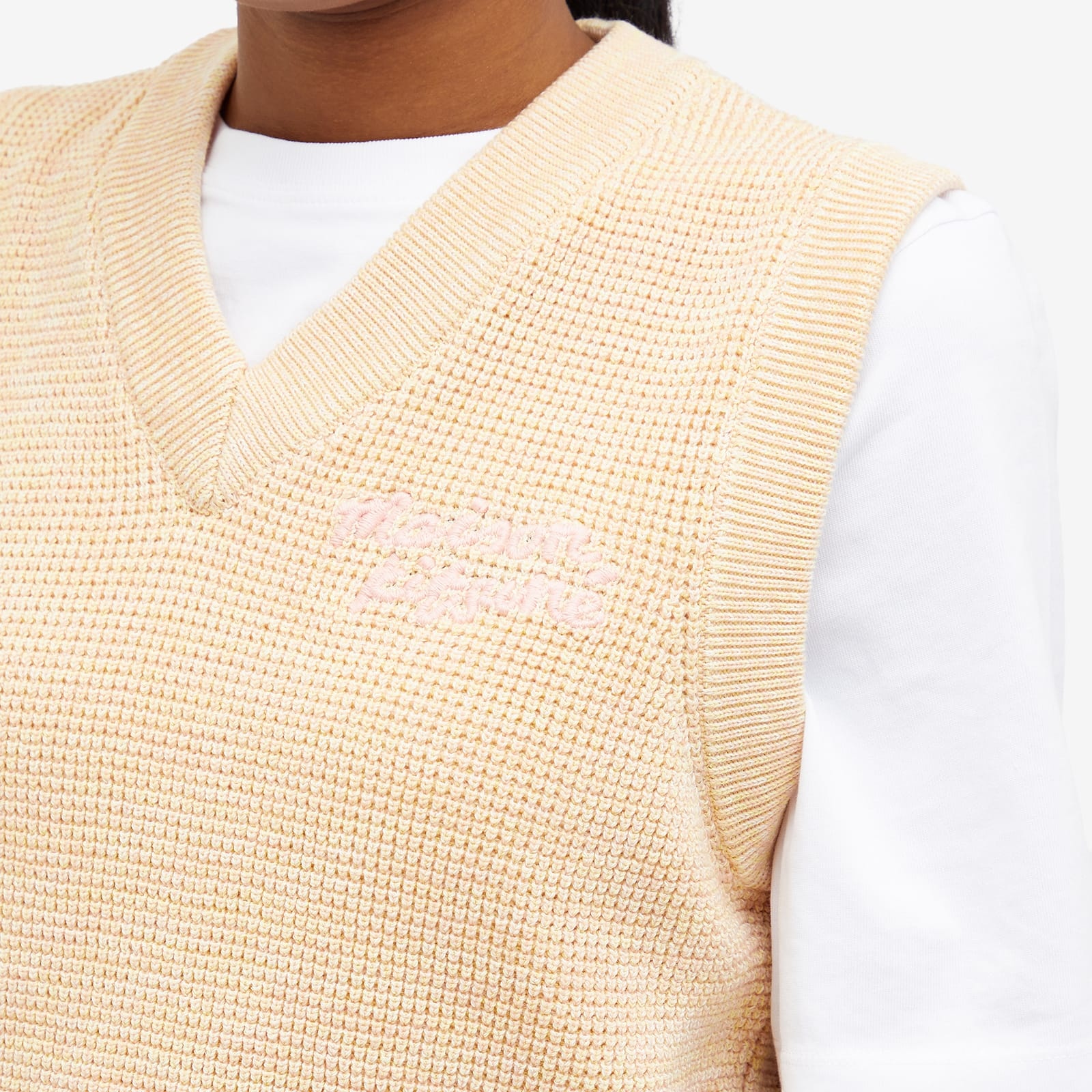 Maison Kitsune Handwriting Crop Vest - 5