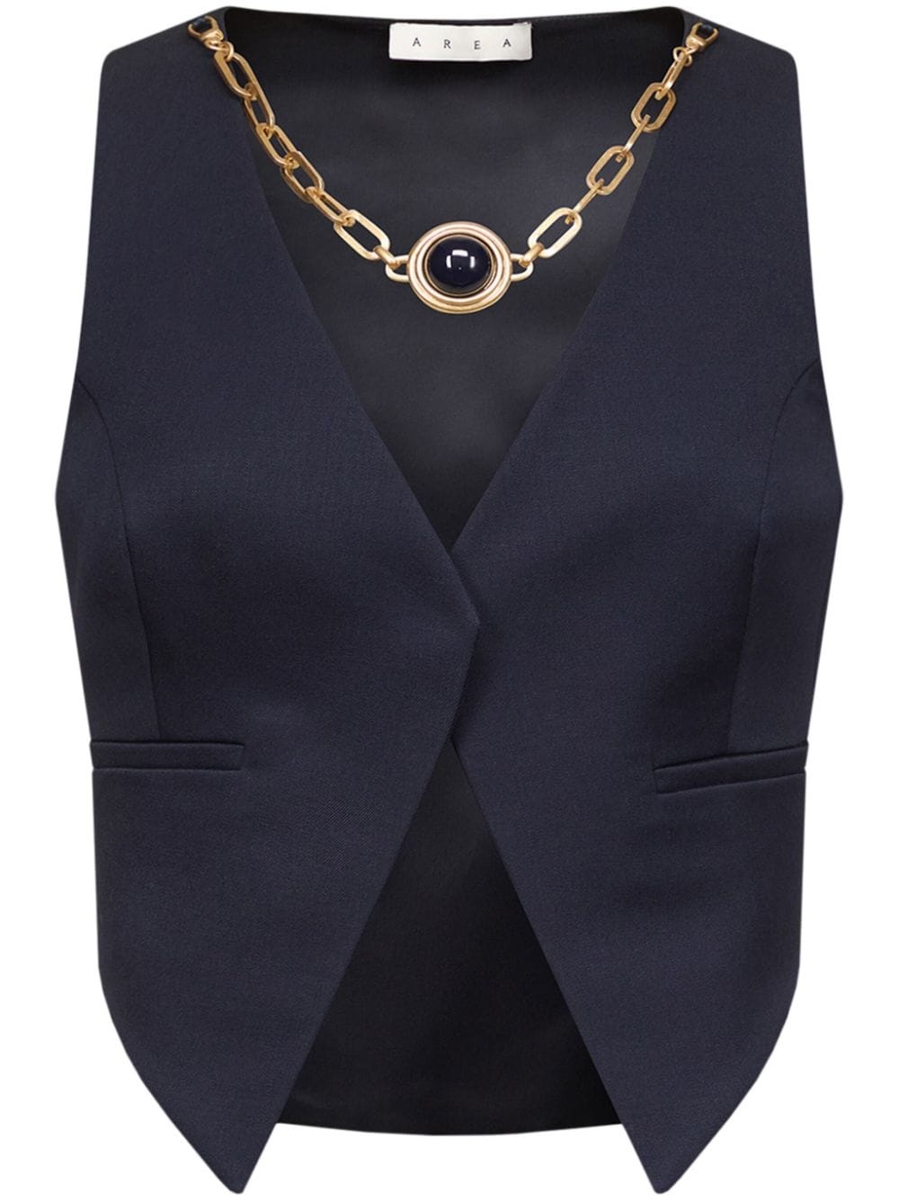 gemstone-necklace gilet - 1