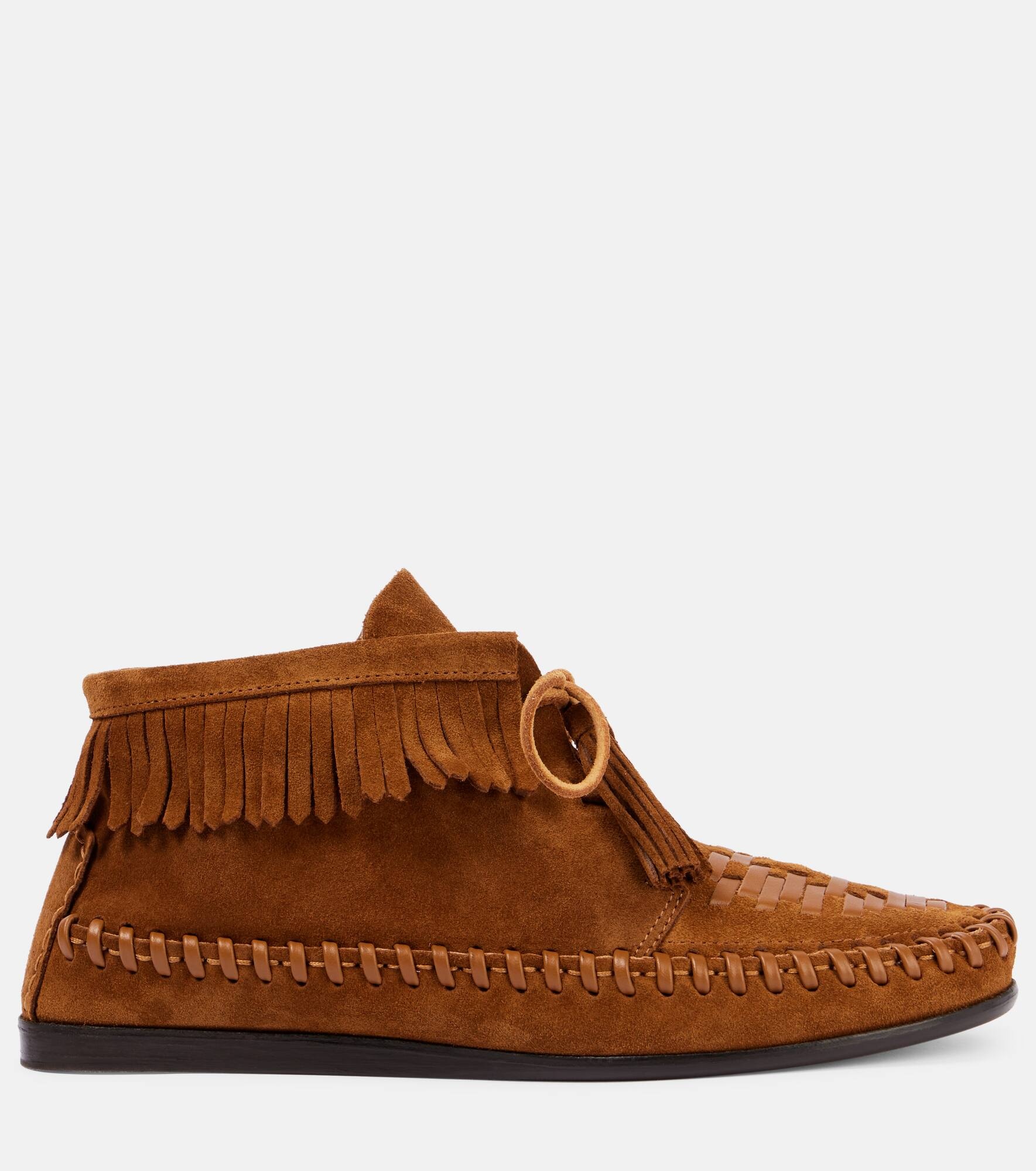 Felsa fringed suede ankle boots - 4
