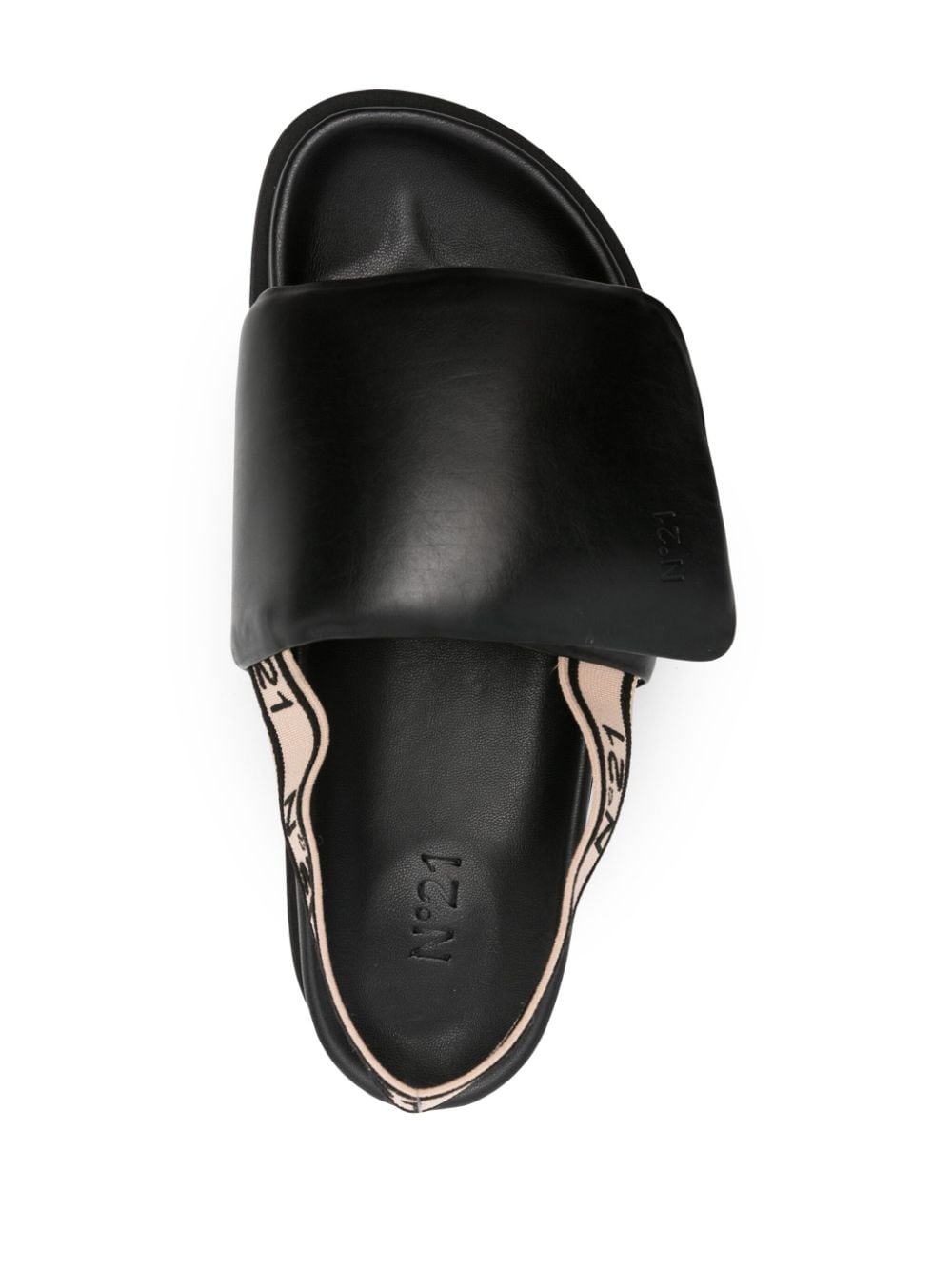 logo-debossed slingback sandals - 4