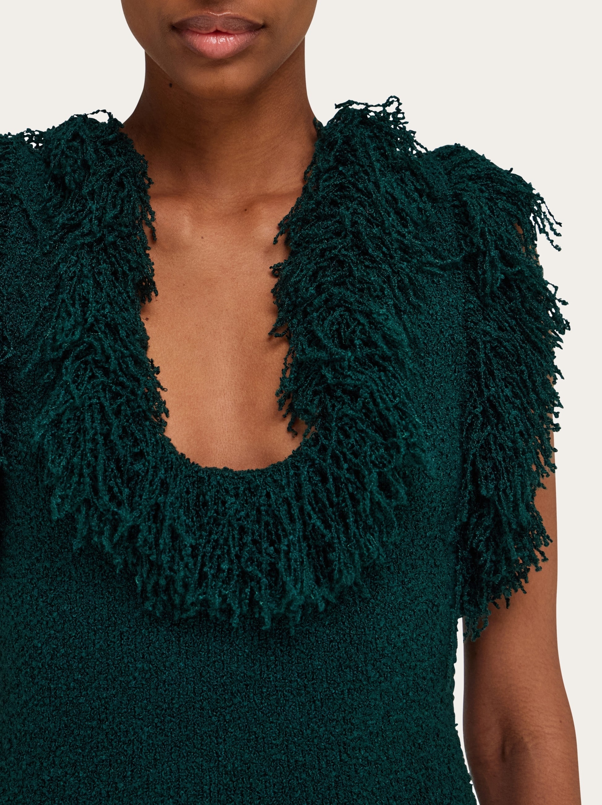Mini dress with fringe detail - 5