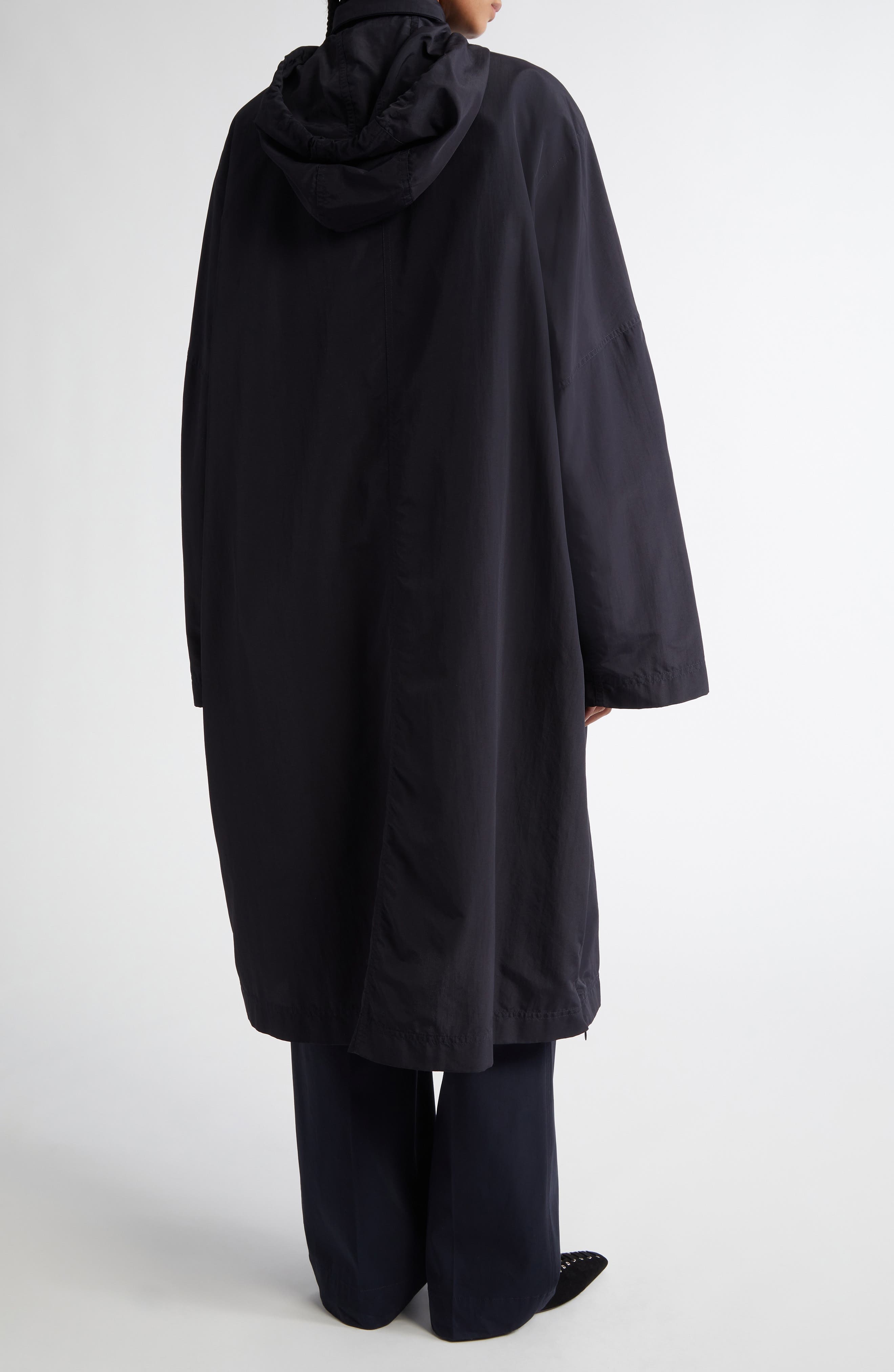 TOTEME Recycled Nylon A-Line Windbreaker Coat in Nightfall at Nordstrom - 2