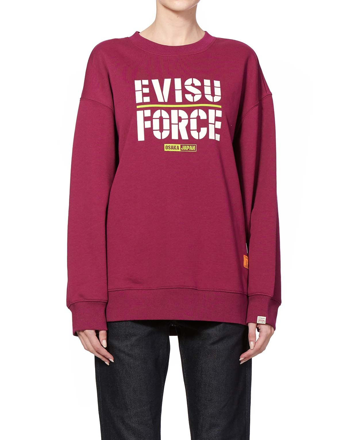 SWEATSHIRT WITH KAMON AND EVISU FORCE PRINT - 3