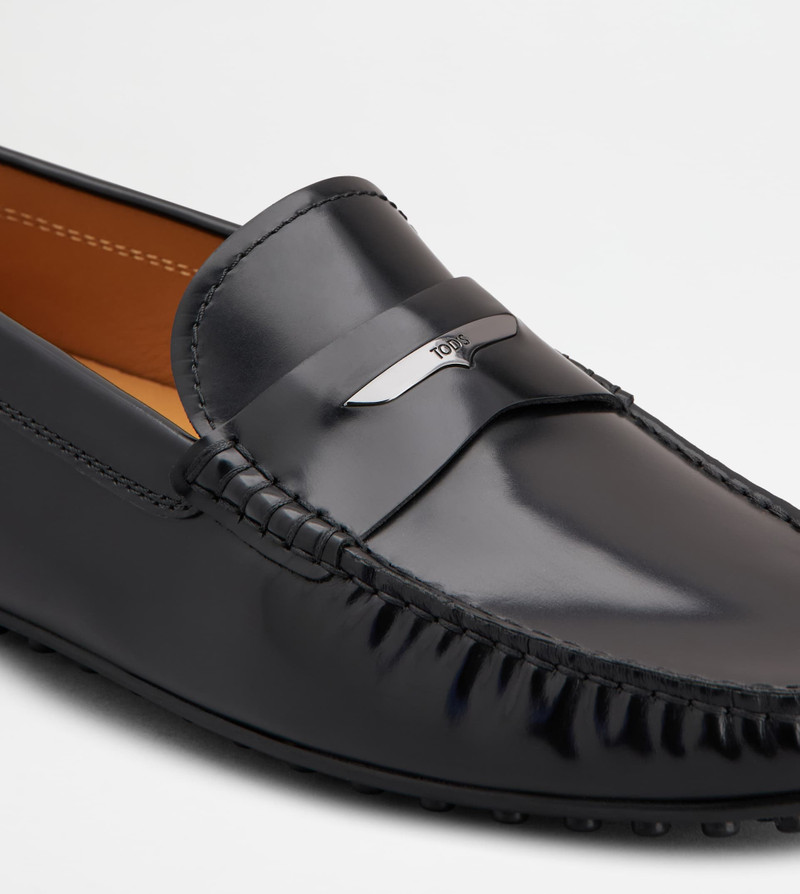 CITY GOMMINO DRIVING SHOES IN LEATHER - BLACK 6