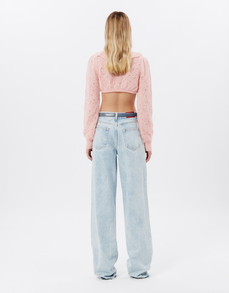 KNITTED MOHAIR BOLERO WITH HOTFIX 5