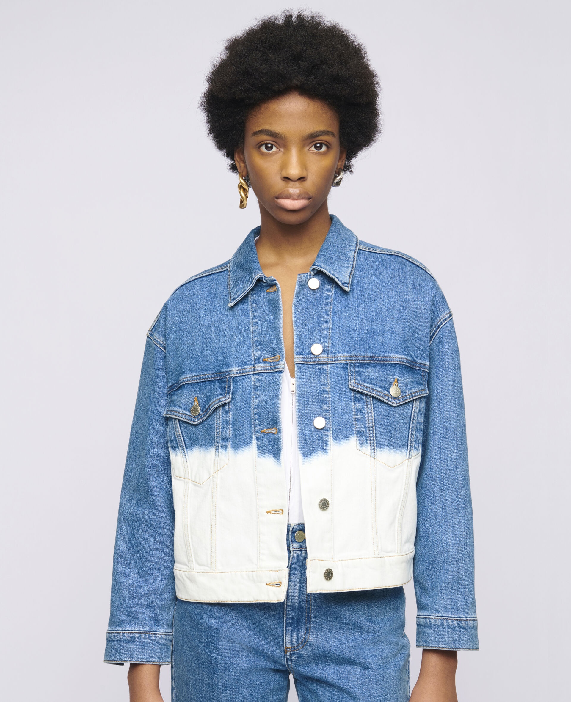 Dip Faded Denim Jacket - 4