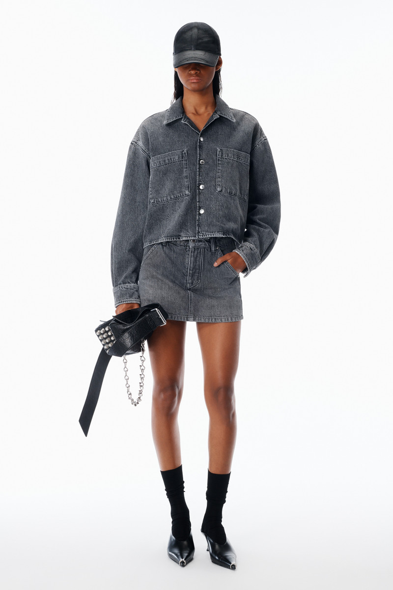 Alexander Wang Cropped Long Sleeve Shirt outlook