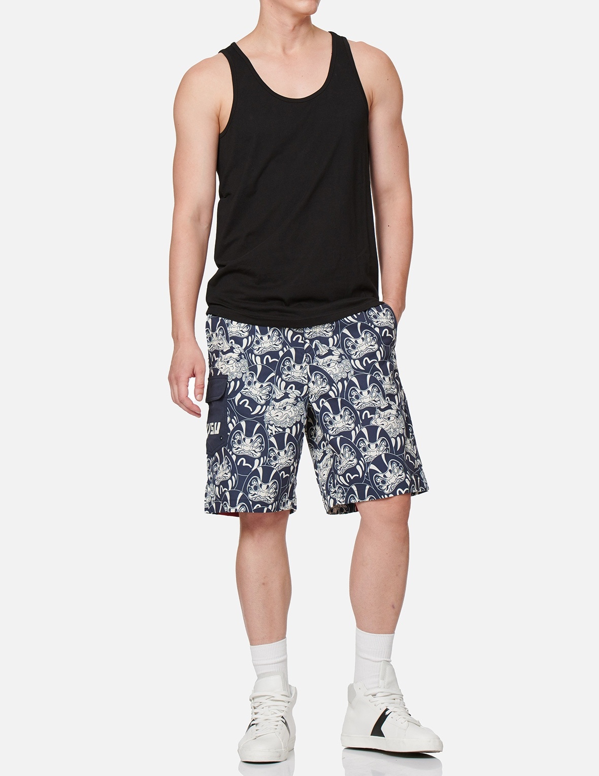 ALLOVER DARUMA BUDDIES PRINT BOARD SHORTS - 4