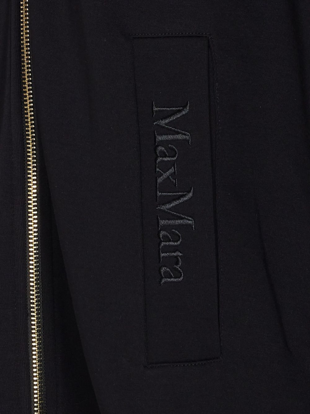 logo-embroidered hooded coat - 3