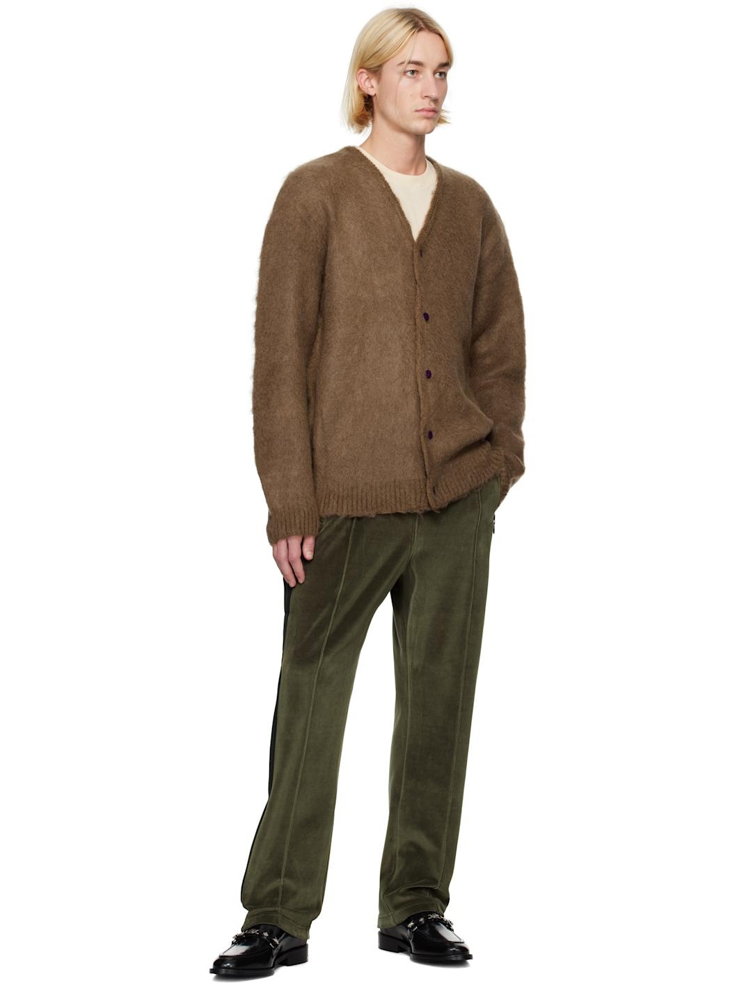 Khaki Narrow Track Pants - 4
