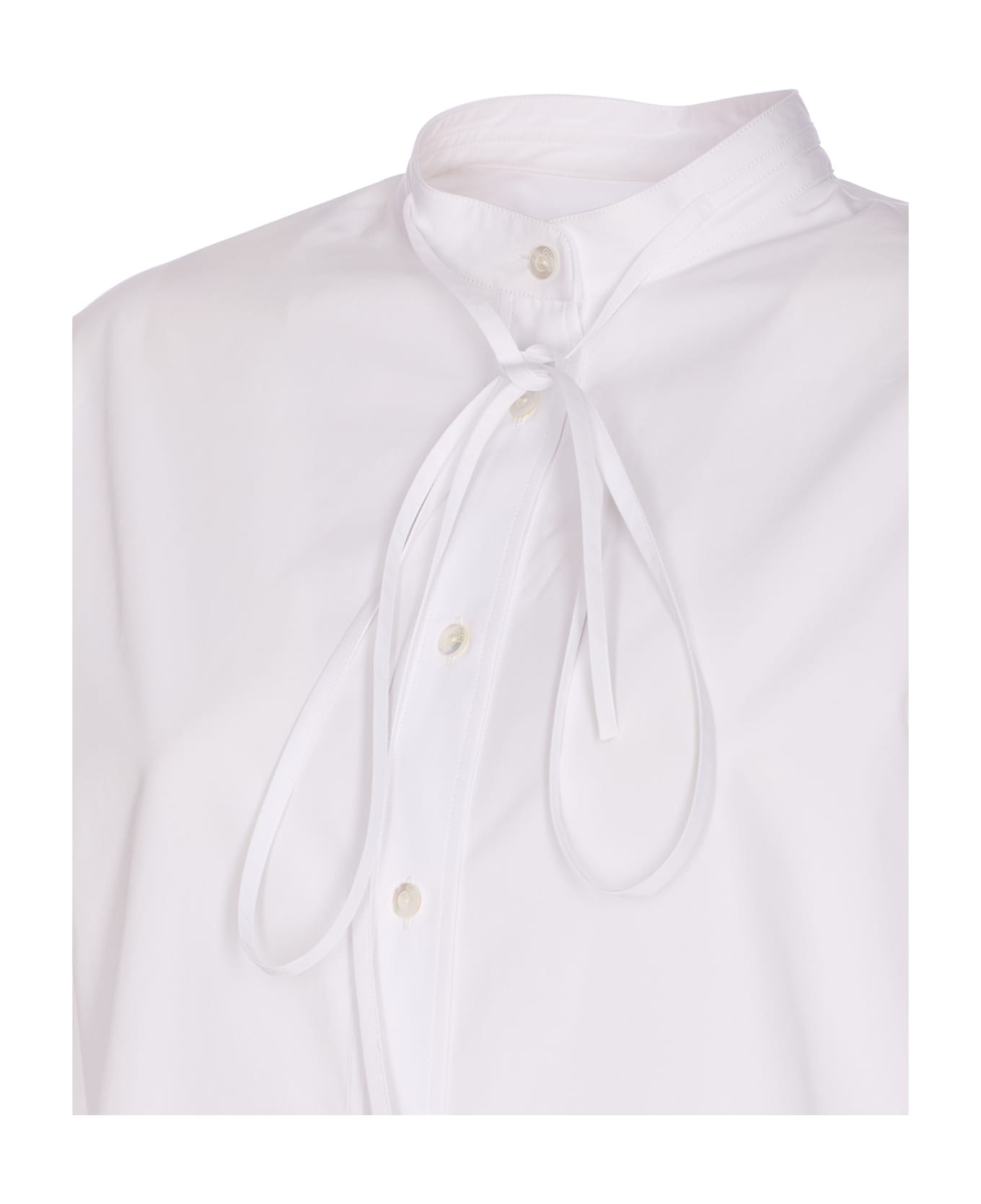 Cotton Poplin With Embroidery Shirt - 3