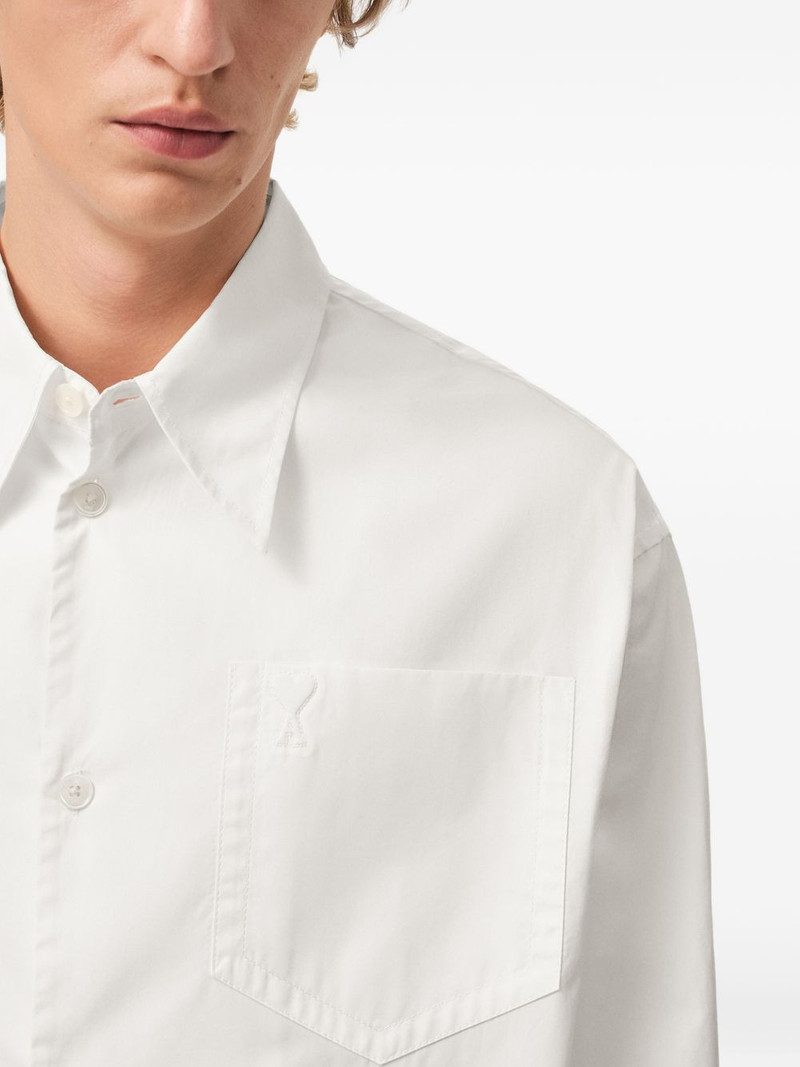 Ami De Coeur wide-fit pocket shirt 5