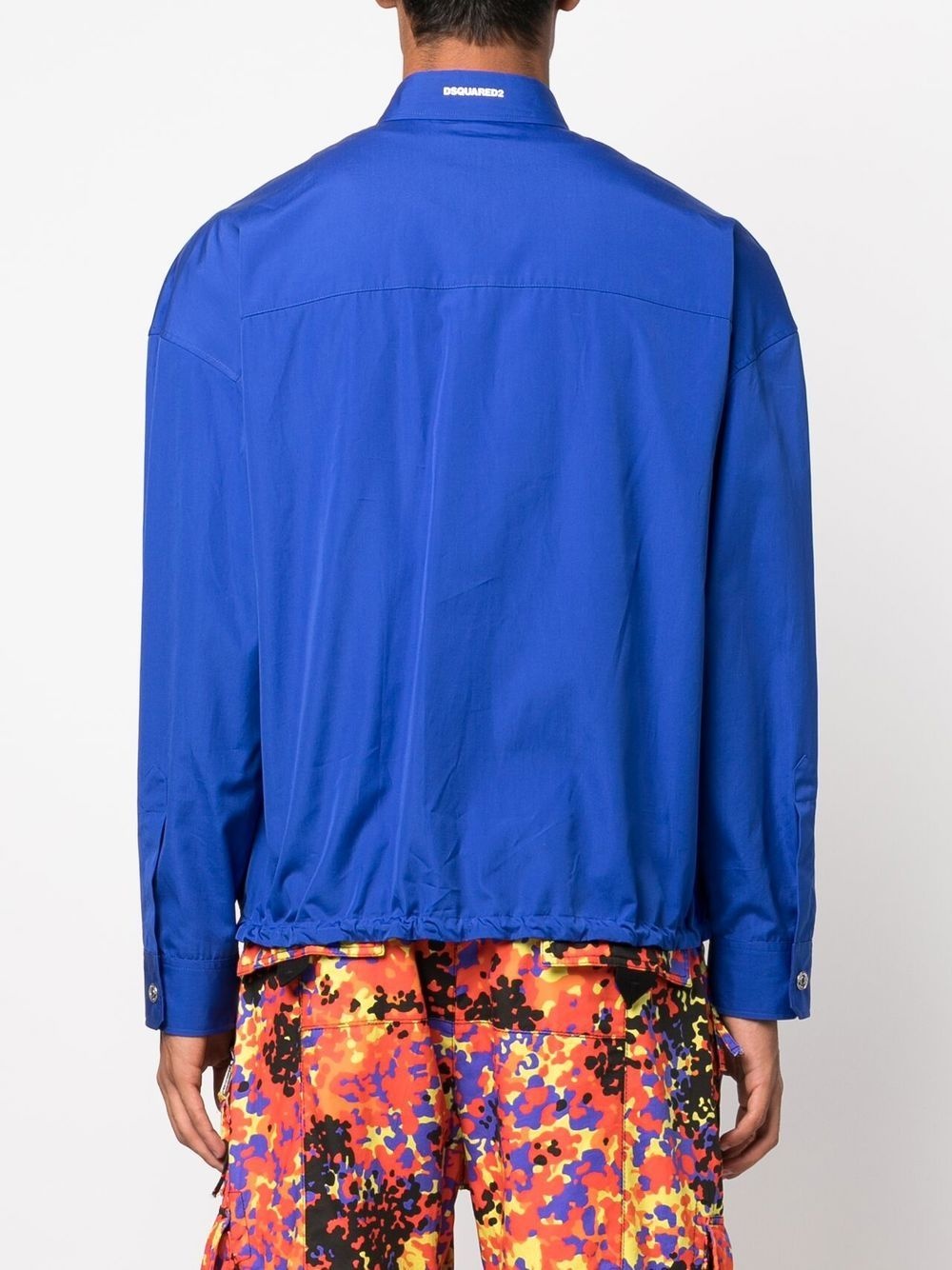logo-print button-up shirt - 4
