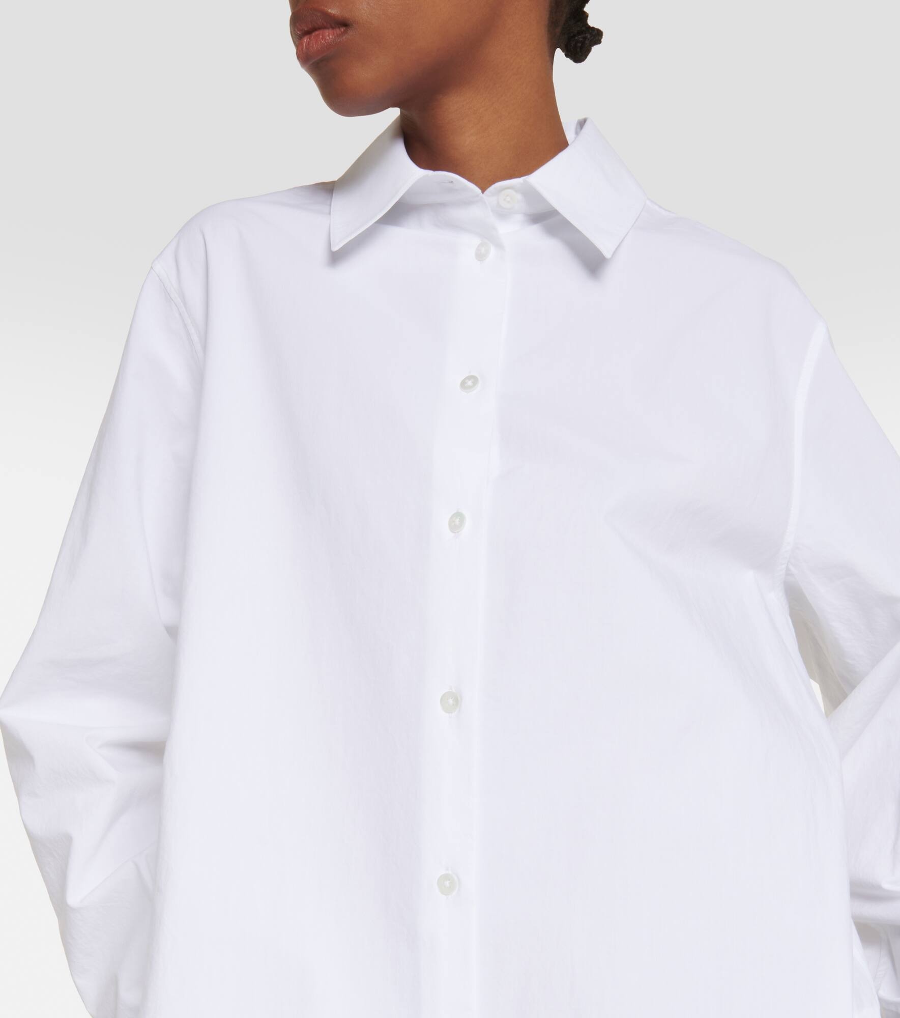 Izumi oversized cotton poplin shirt dress - 4