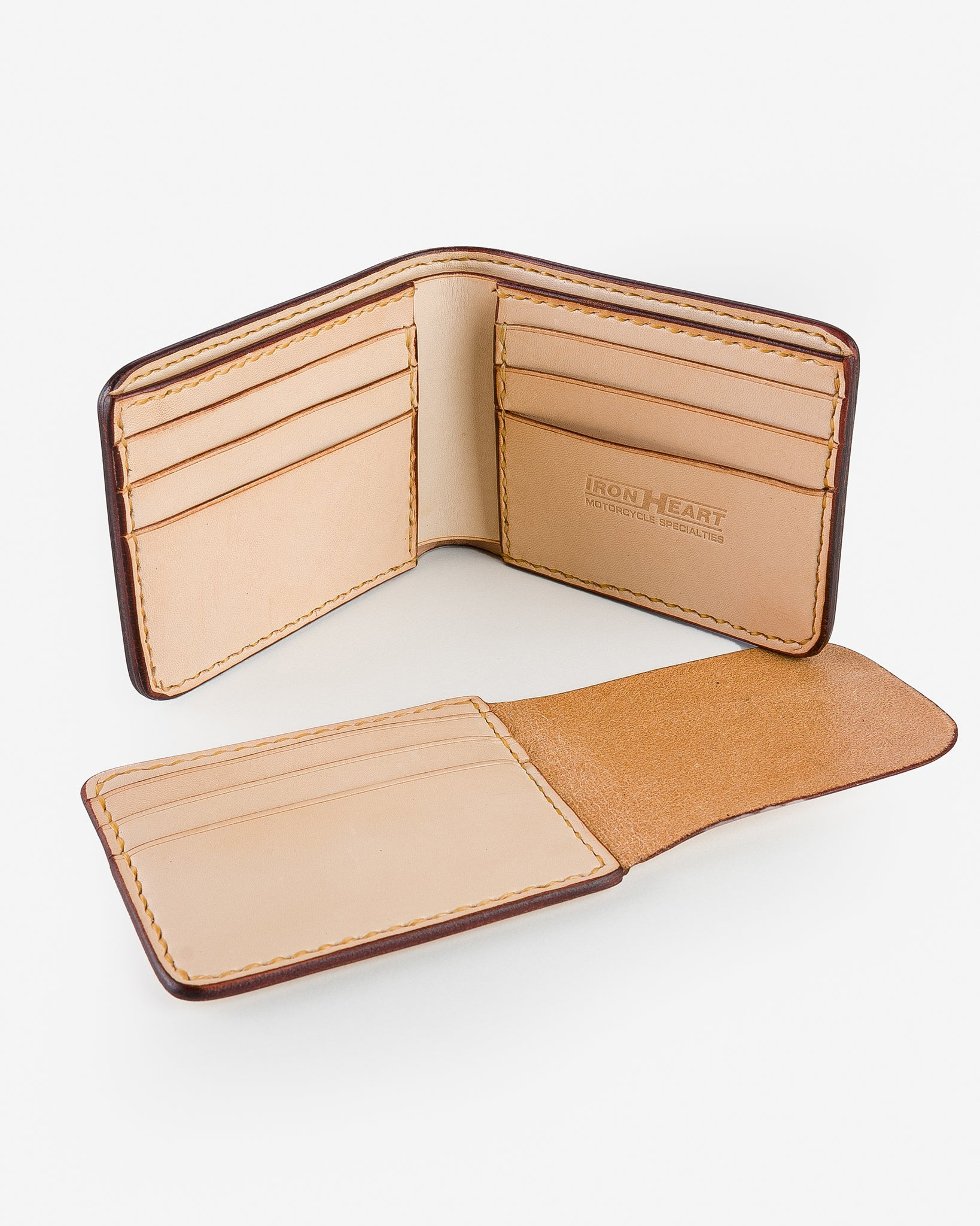 IHG-071-OXB Slimline Small Shell Cordovan Wallet - Oxblood - 4