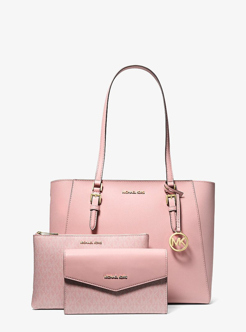 Charlotte Large Saffiano Leather 3-in-1 Tote Bag 4