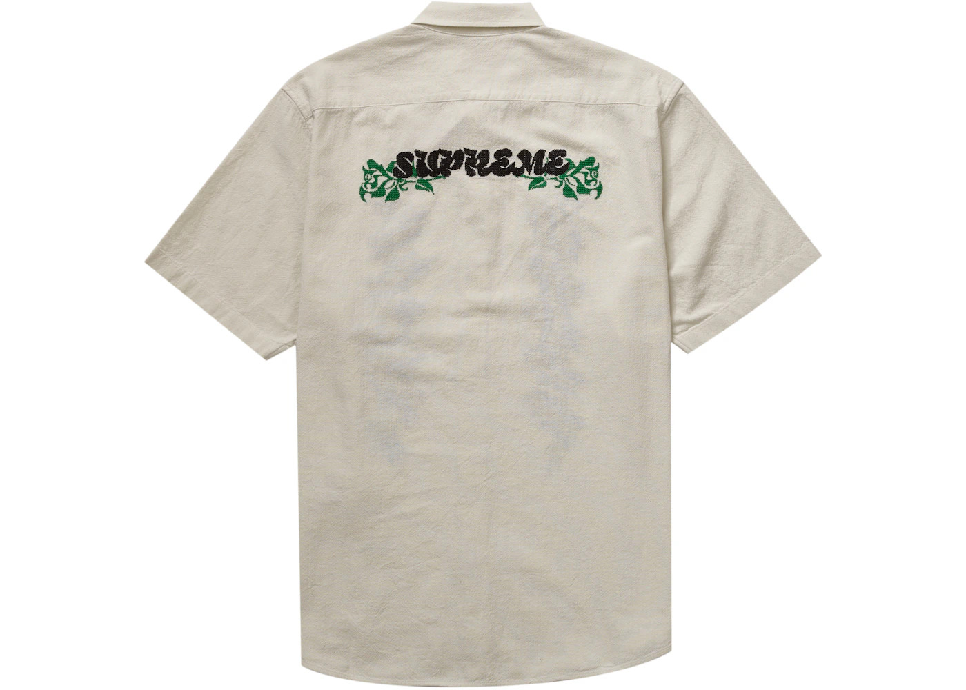 Supreme Needlepoint S/S Shirt White - 2