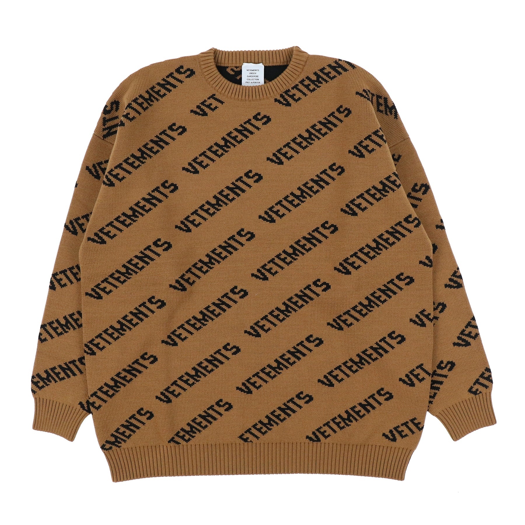 MONOGRAM KNITTED JUMPER / CAMEL - 1