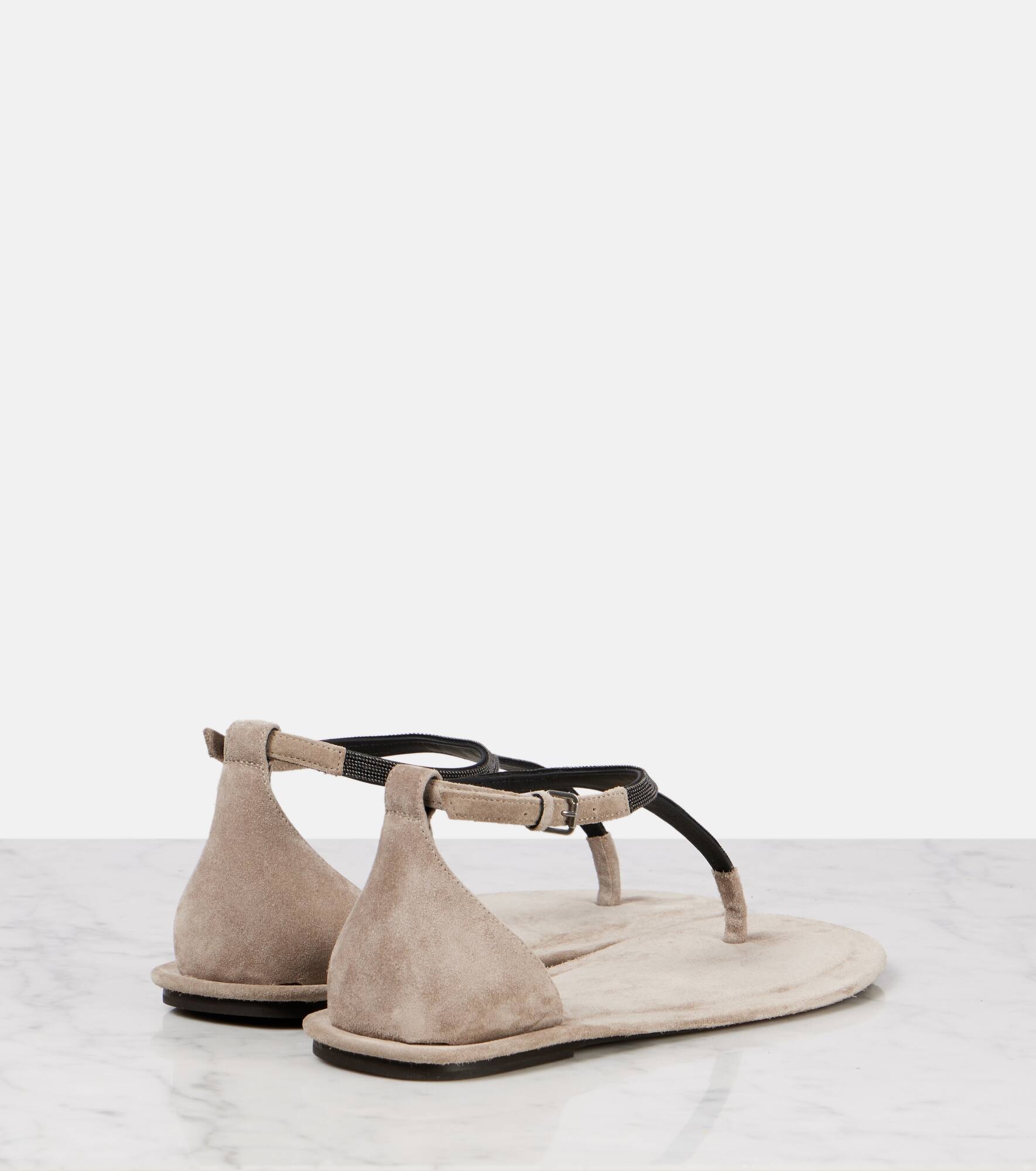 Monili suede thong sandals - 2