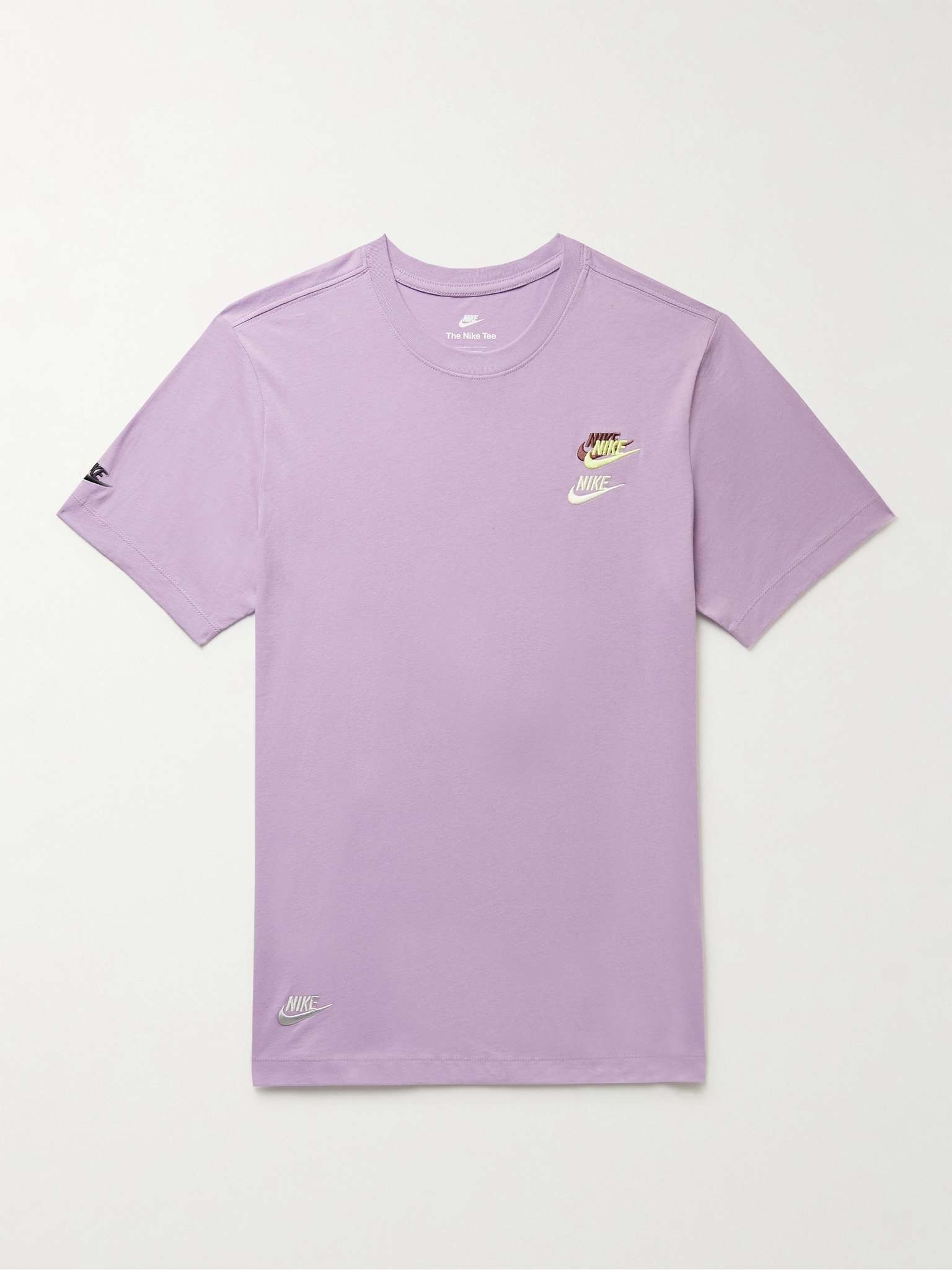 Sportswear Club Logo-Embroidered Cotton-Jersey T-Shirt - 6