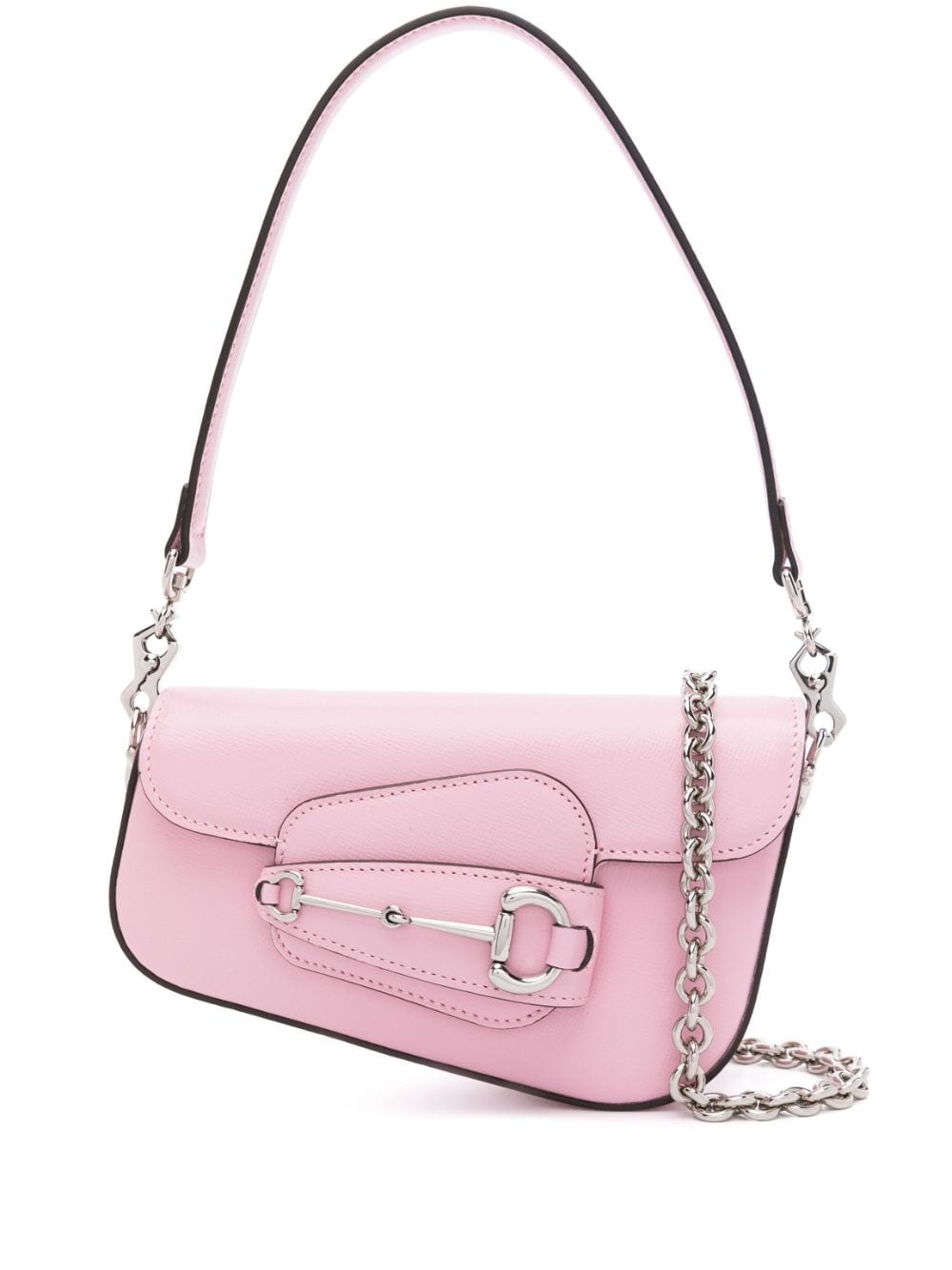 トートバッグ GUCCI Pink Leather Mini Gucci Horsebit 1955 Handbag Gucci Mini Horsebit 1955 Tote Bag | Pink | FARFETCH