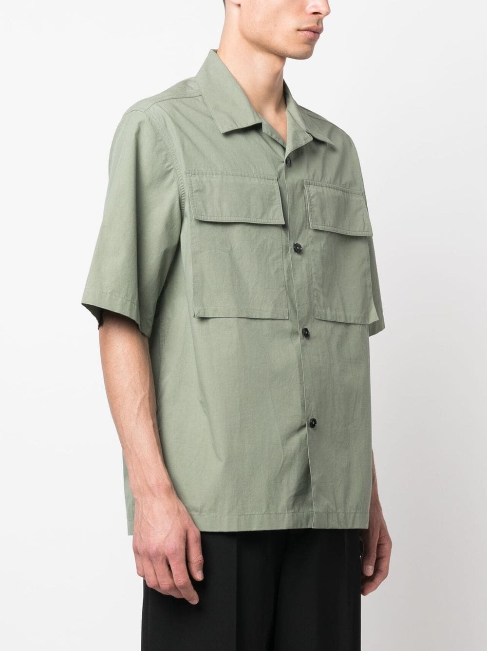 short-sleeve cotton shirt