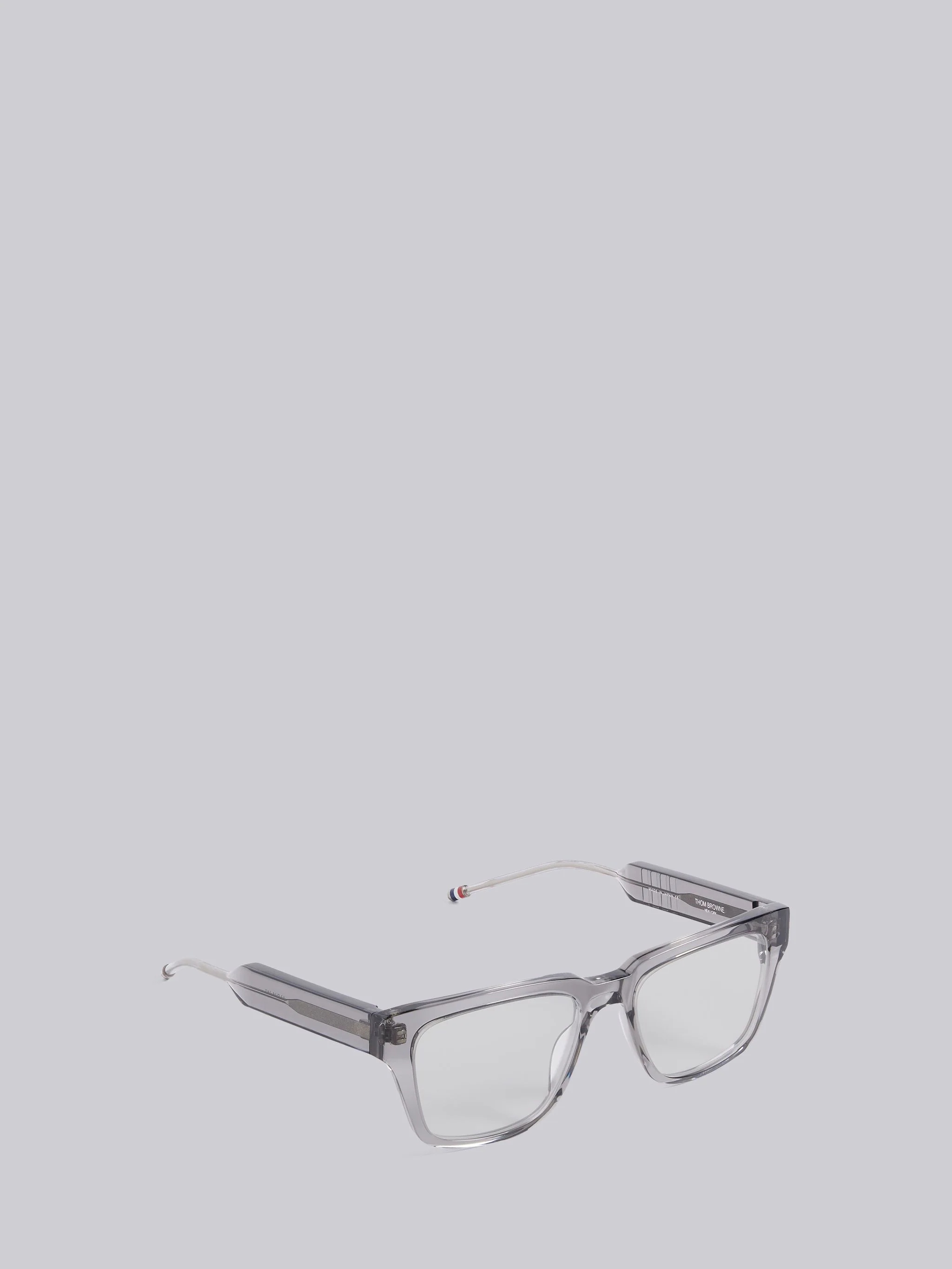 TB715 - Satin Crystal Grey Square Glasses - 4