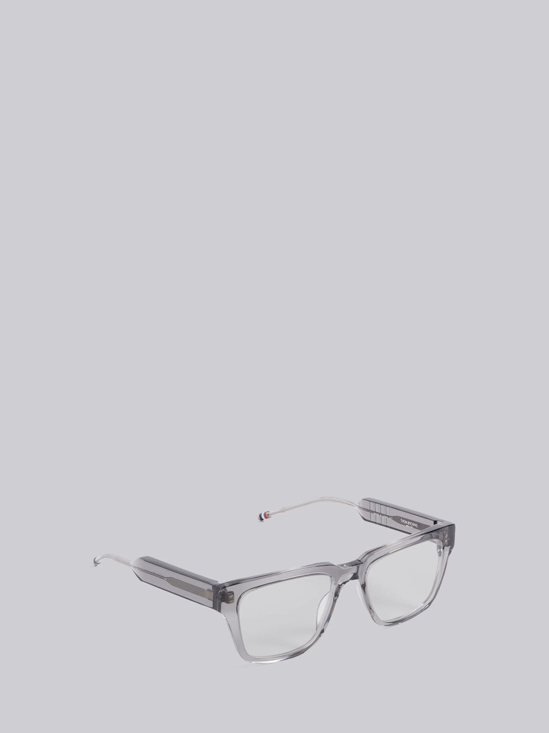 TB715 - Satin Crystal Grey Square Glasses 4