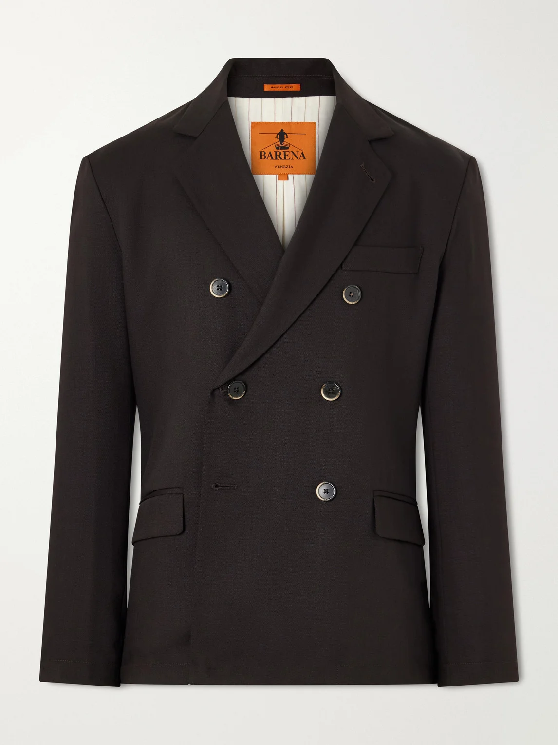 Double-Breasted Virgin Wool-Gabardine Blazer - 1
