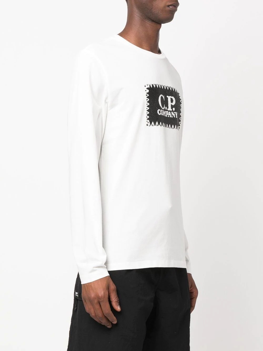 logo-print long-sleeve T-shirt - 3