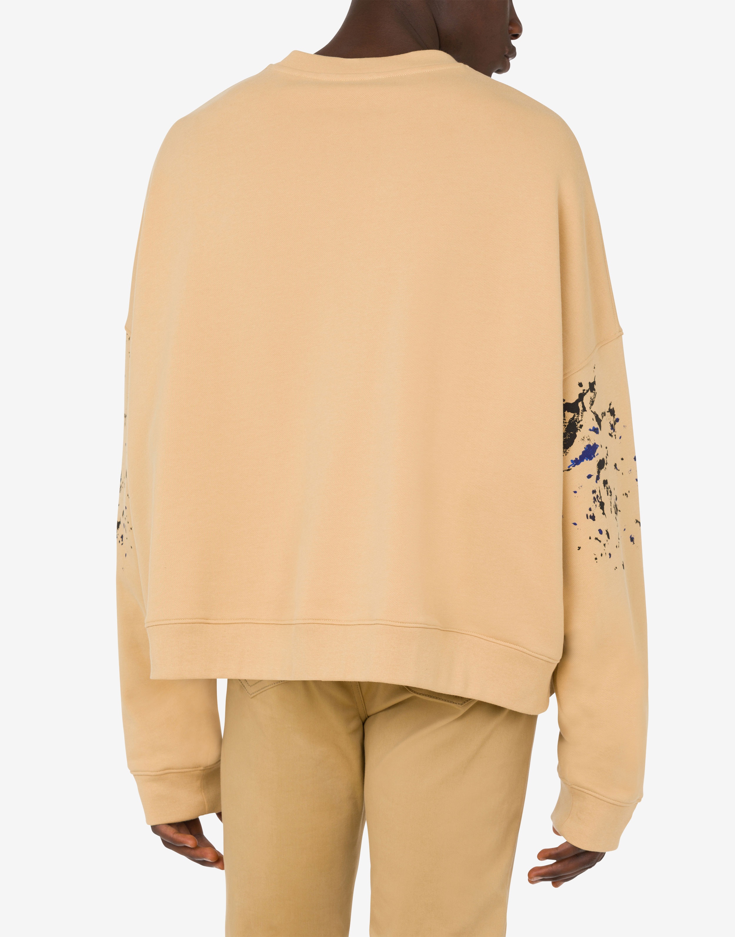 PAINTED EFFECT ORGANIC COTTON SWEATSHIRT - 3