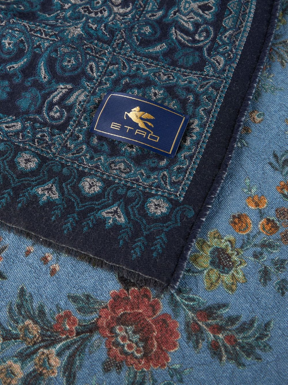 jacquard floral scarf - 2