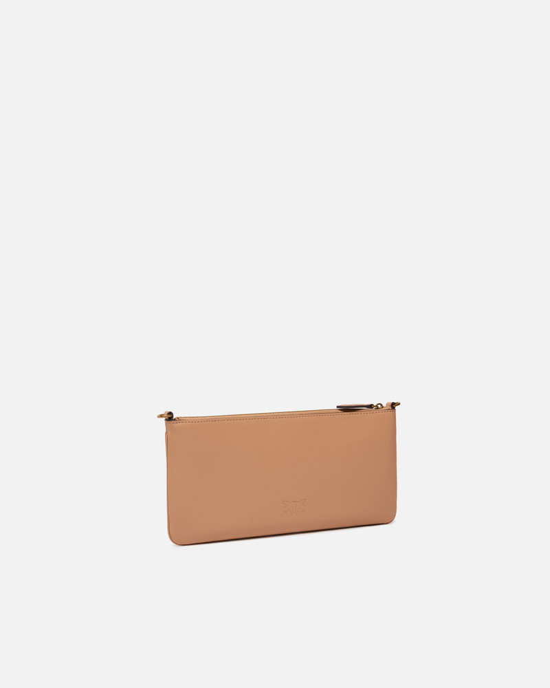 PINKO HORIZONTAL FLAT BAG IN LEATHER outlook