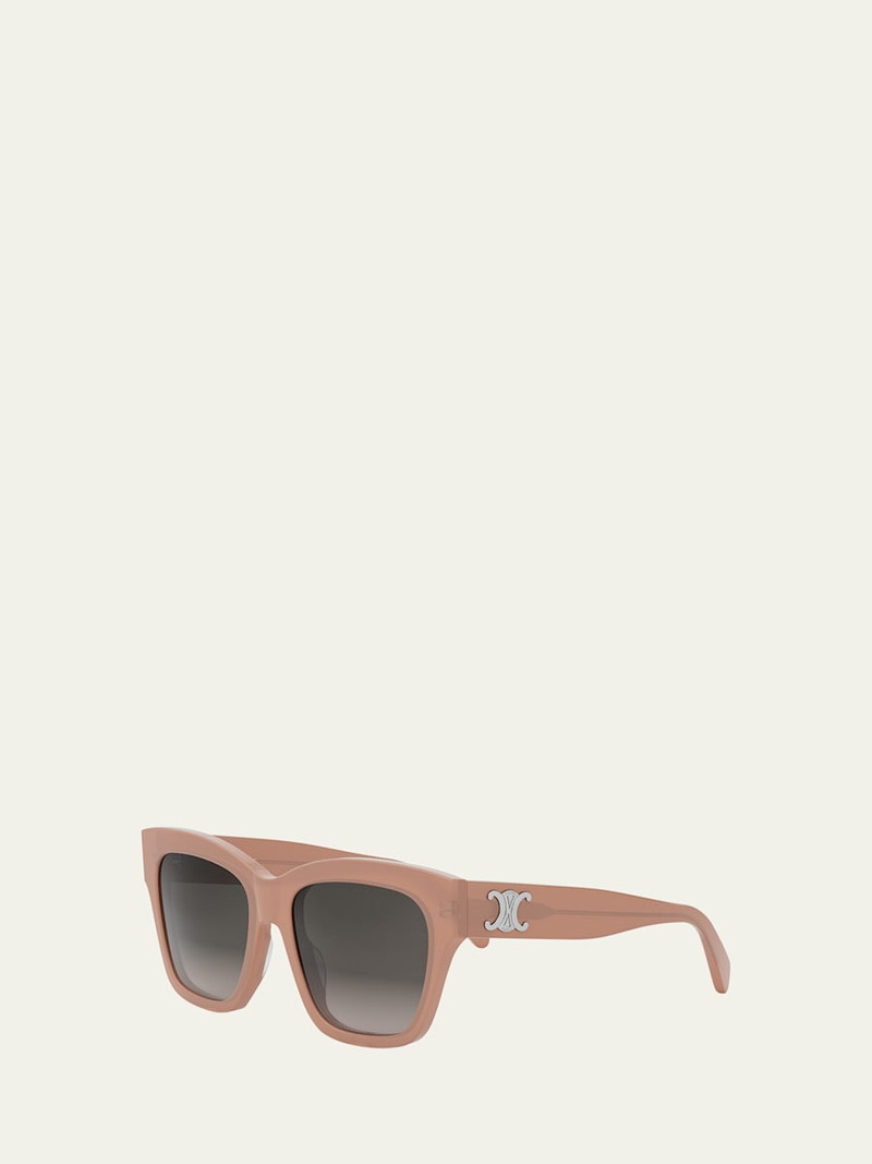 CELINE Triomphe Acetate Square Sunglasses outlook