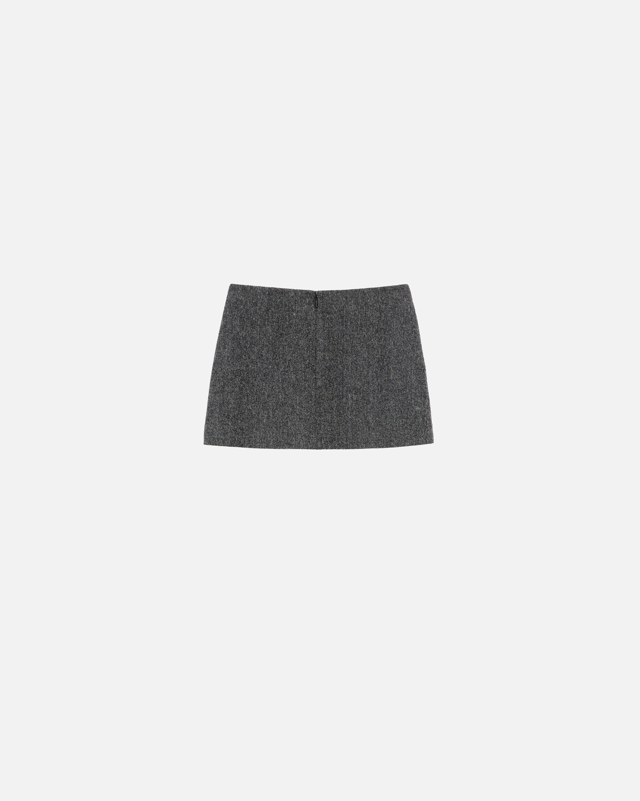 TWEED A-LINE MINI SKIRT - 6