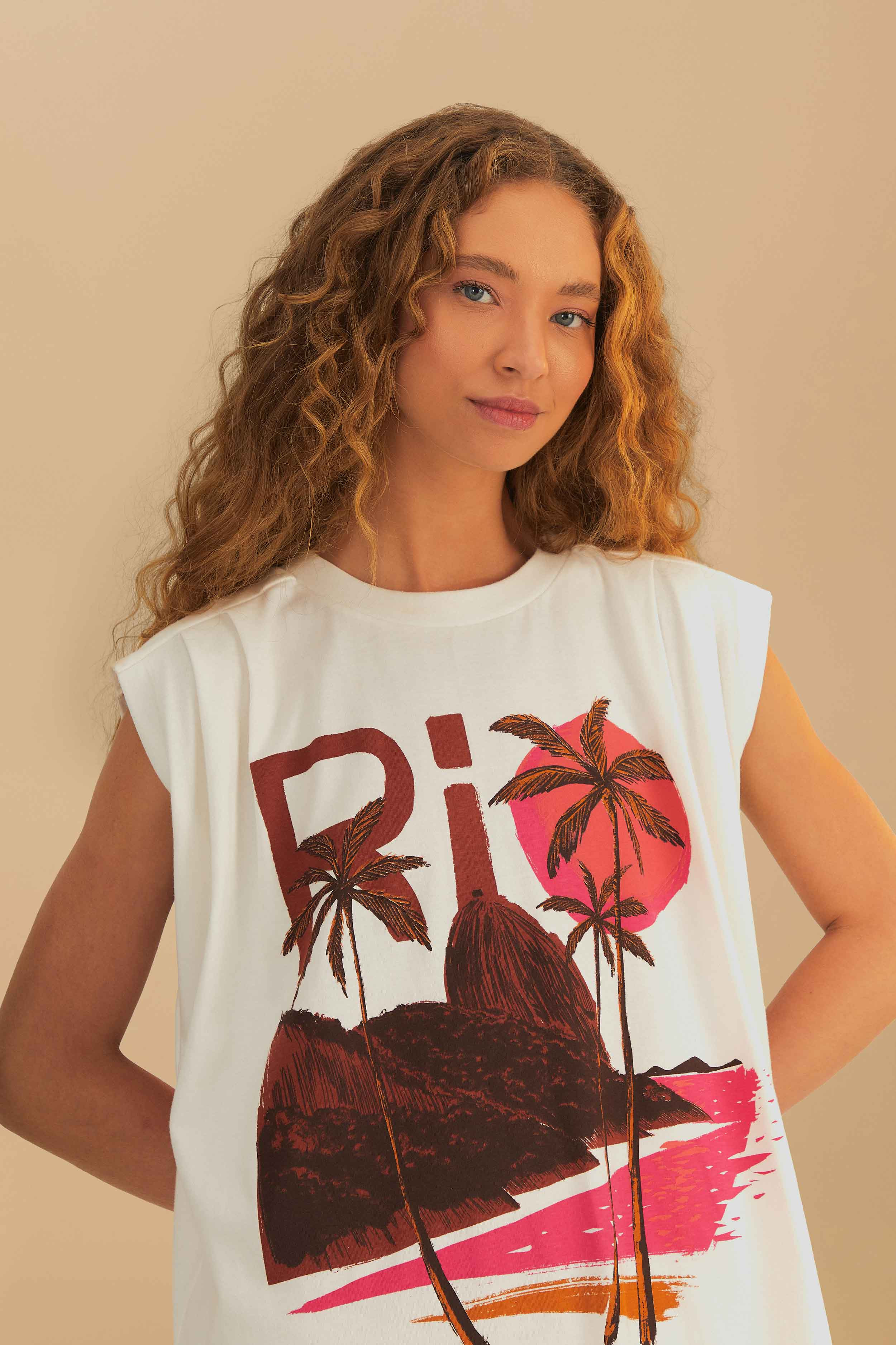 Off-White Rio Sleeveless Organic Cotton Jumpsuit - 2