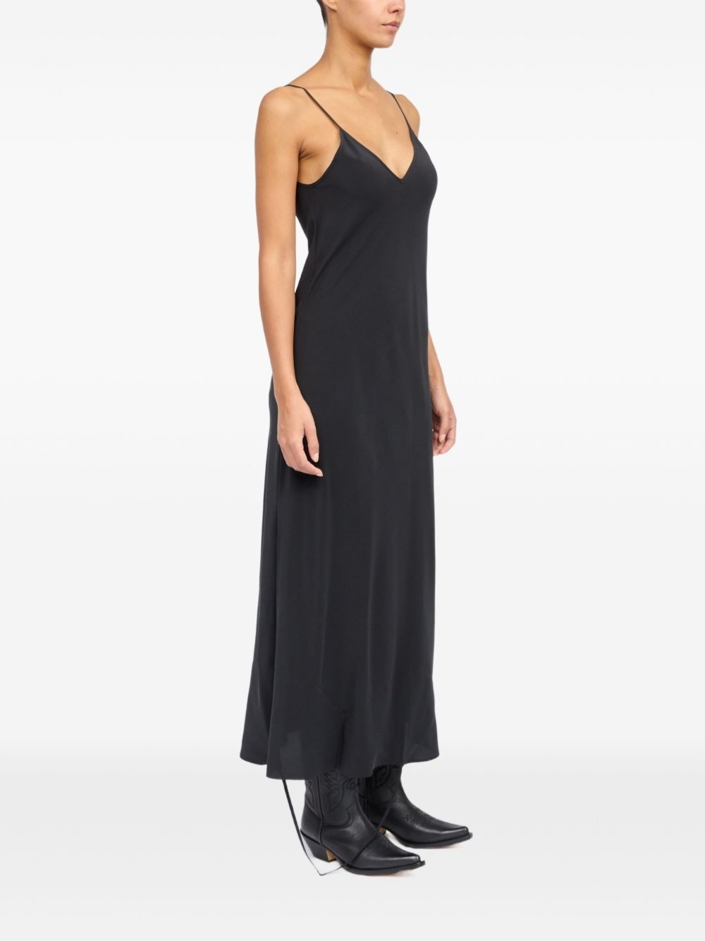 silk maxi dress - 4