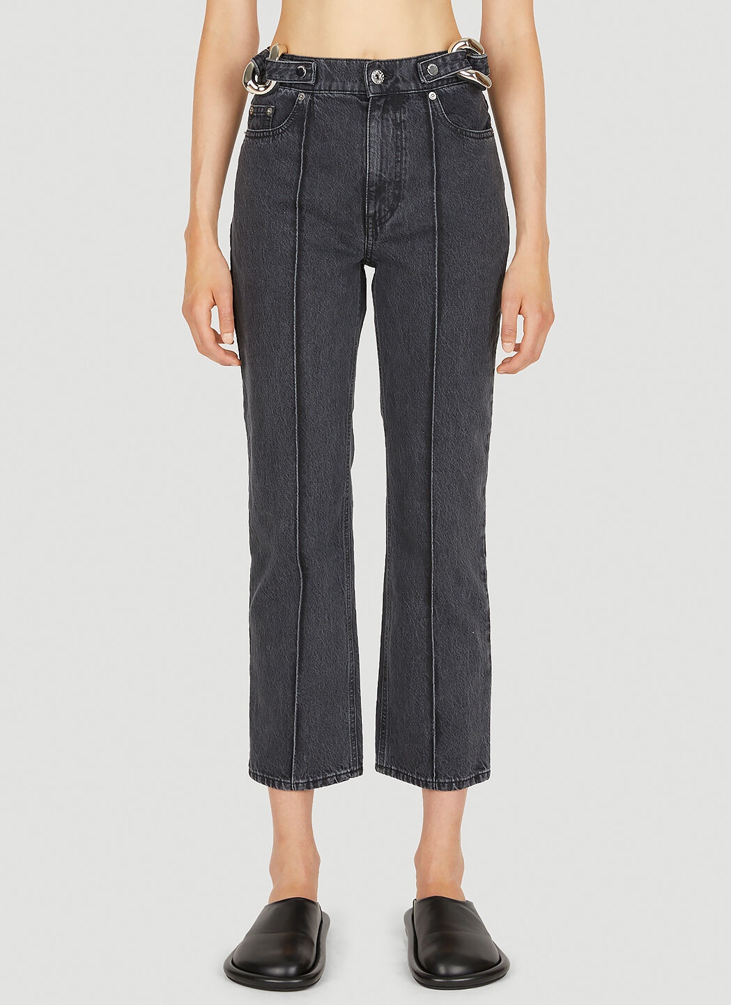 Chain Link Slim Fit Jeans - 1