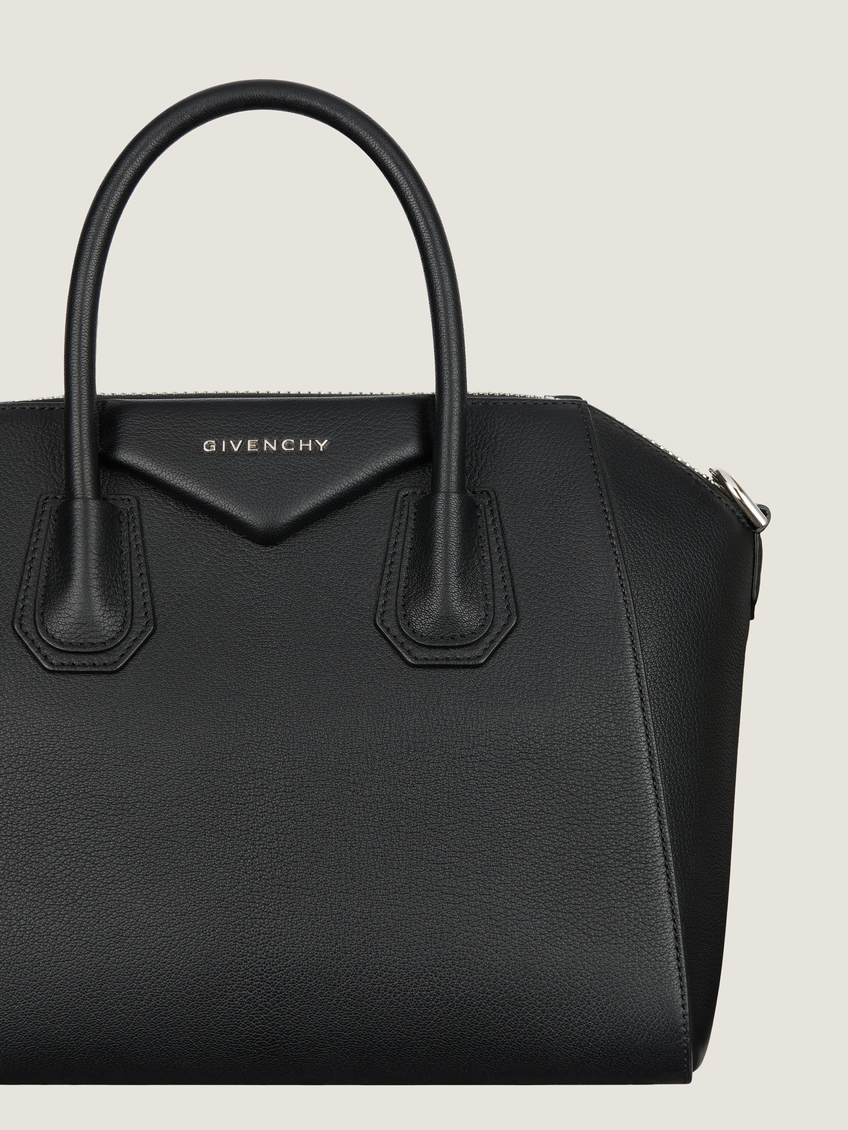 SMALL ANTIGONA BAG IN GRAINED LEATHER - 5