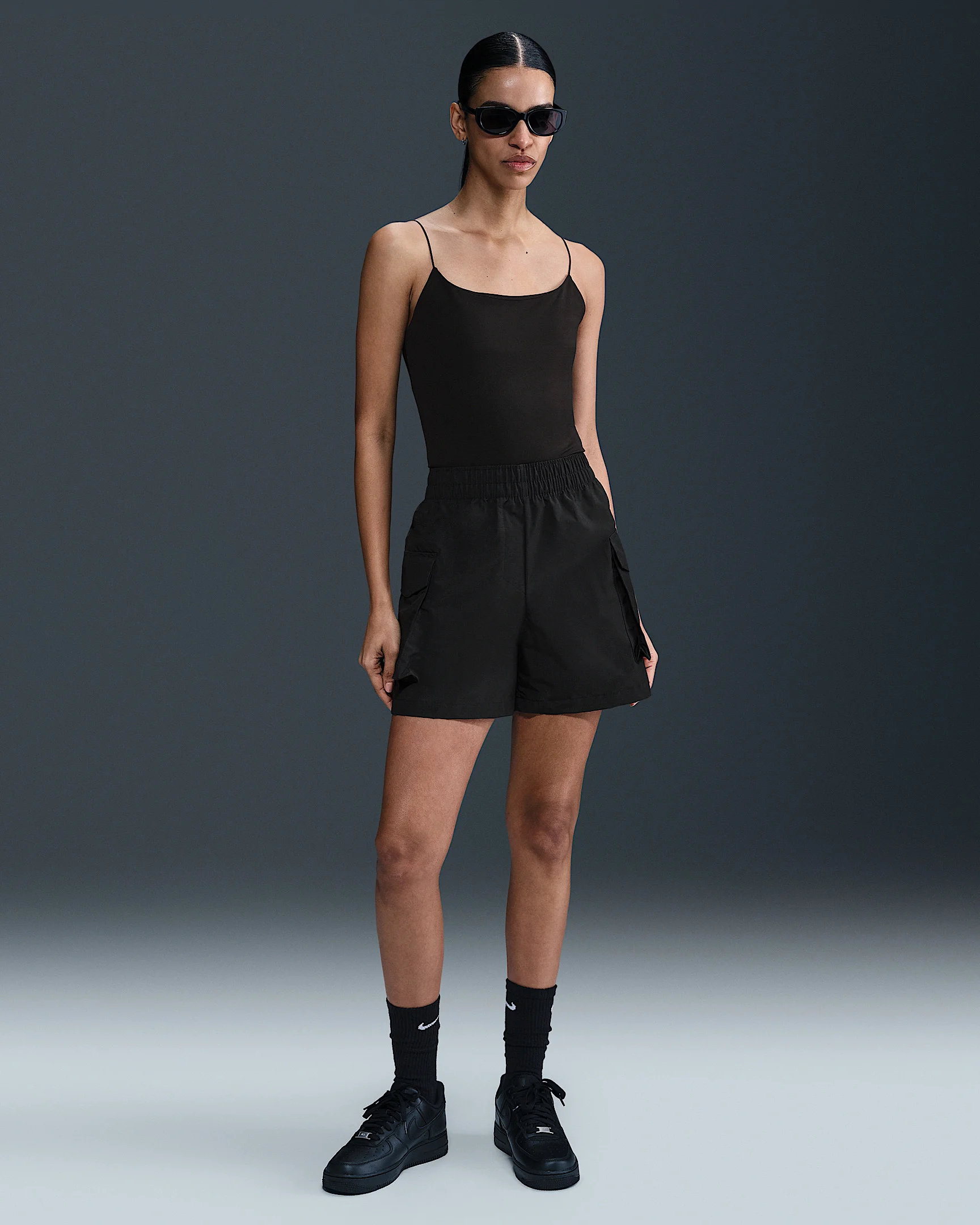 Nike Sportswear Essential Woven Women's High-Waisted 5" Cargo Shorts - 1