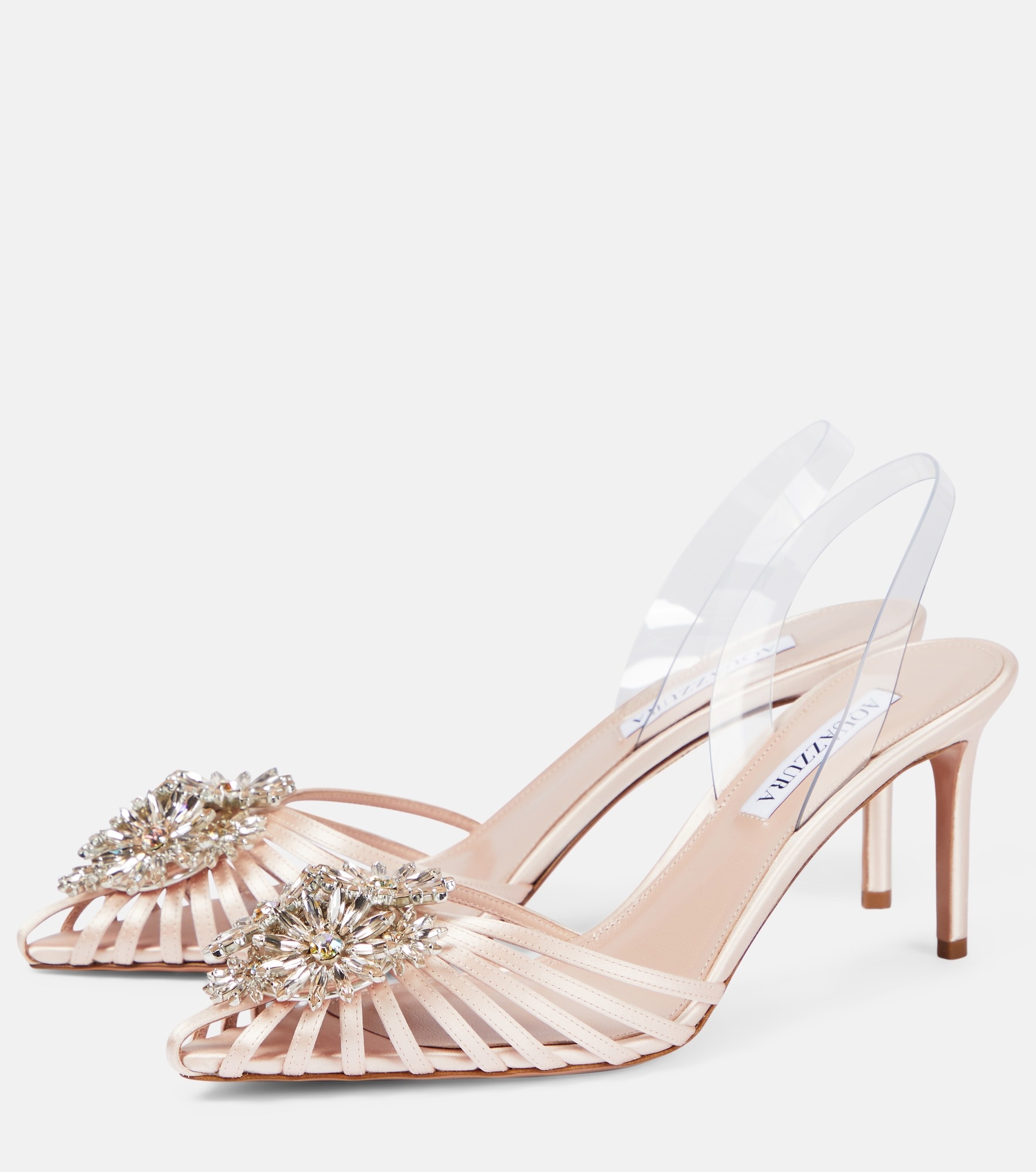 Crystal Margarita slingback pumps - 5