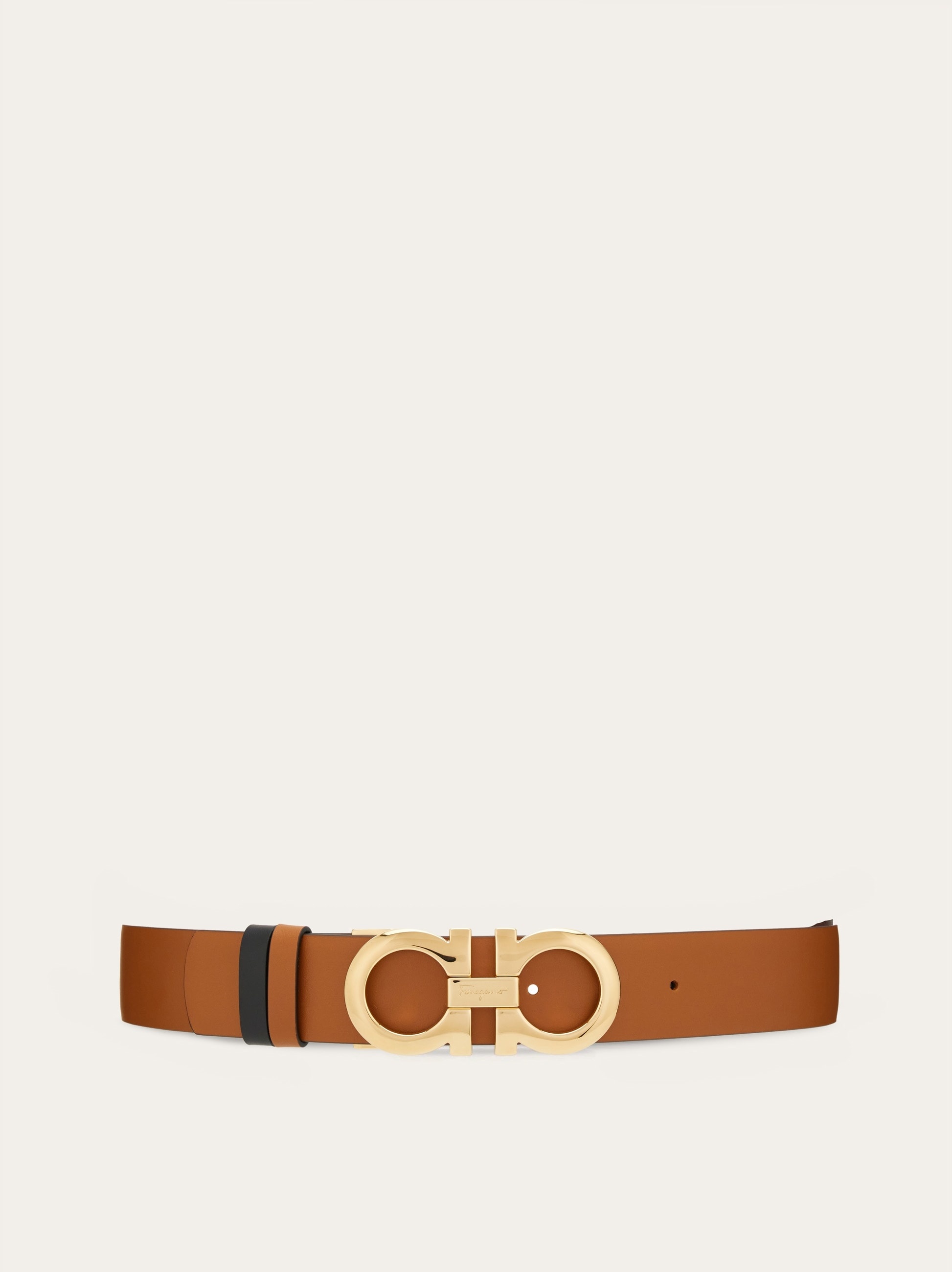 Reversible and adjustable Gancini belt - 1