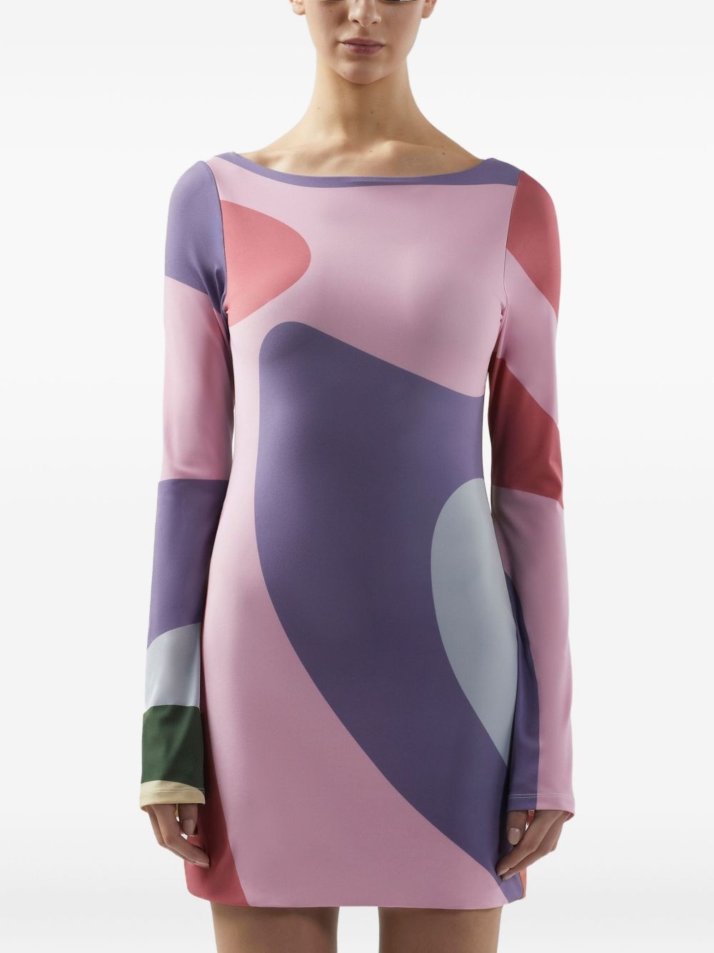 Rainbow mini dress - 3
