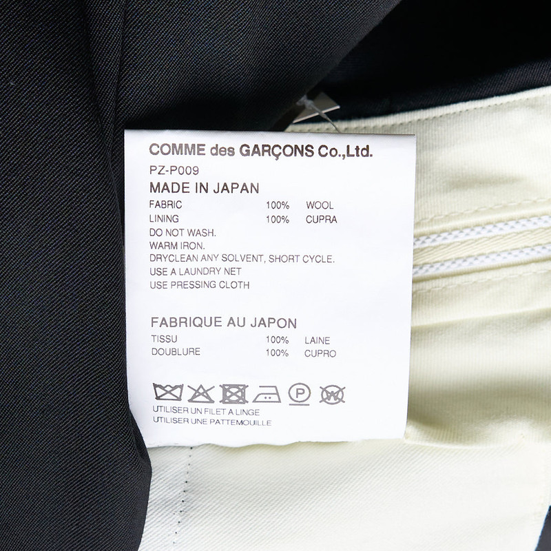 Black Classic Wool Tailored Pants 3